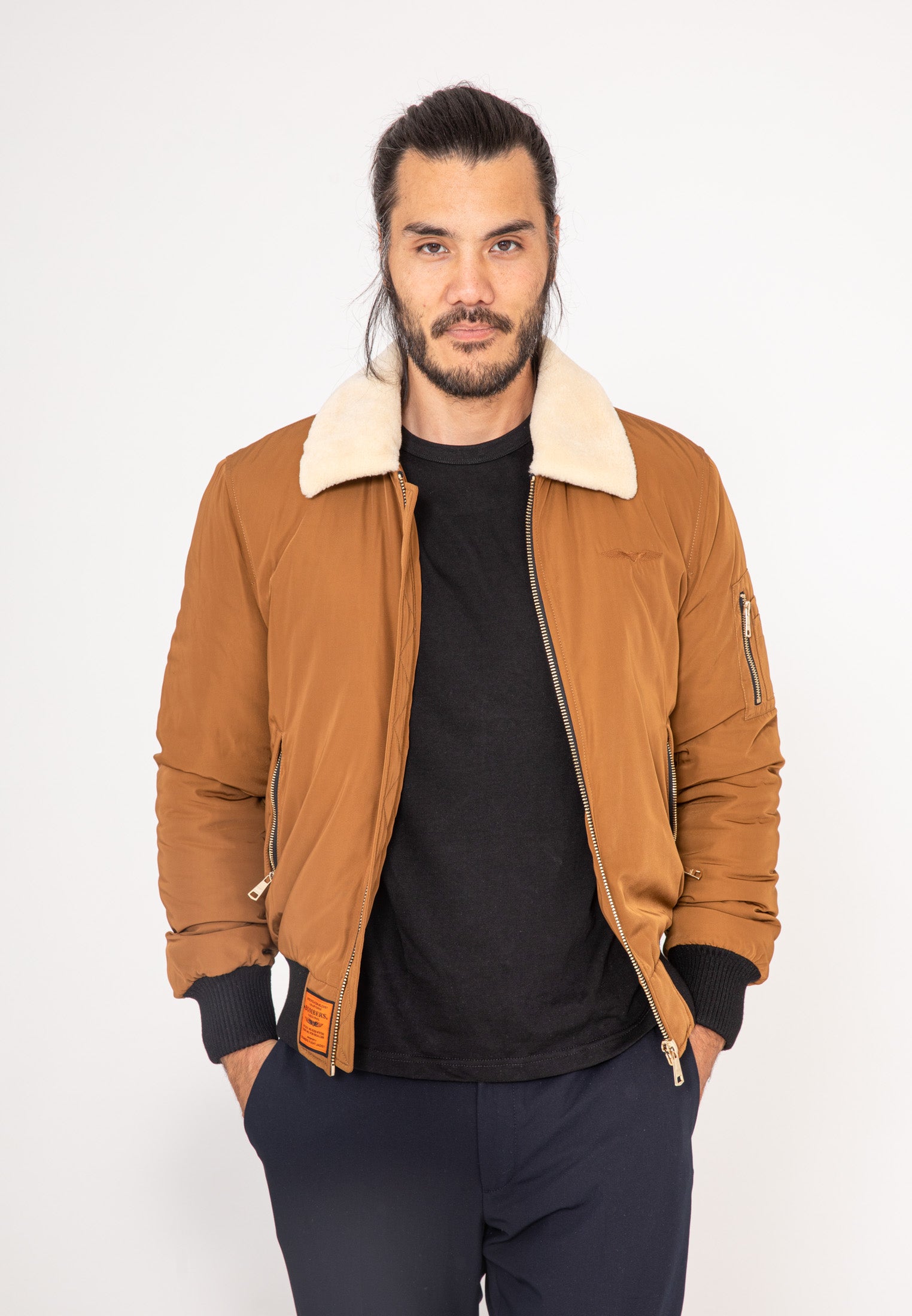 Versmold M Veste bomber en camel Vestes Bombers Original