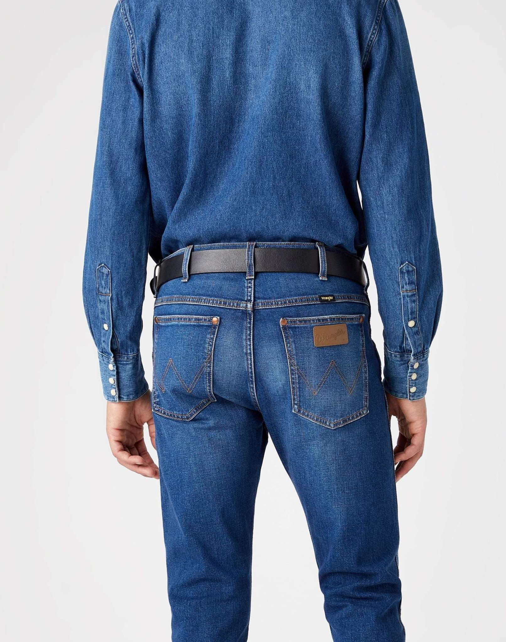 2Sided Belt in Black Ceinture Wrangler