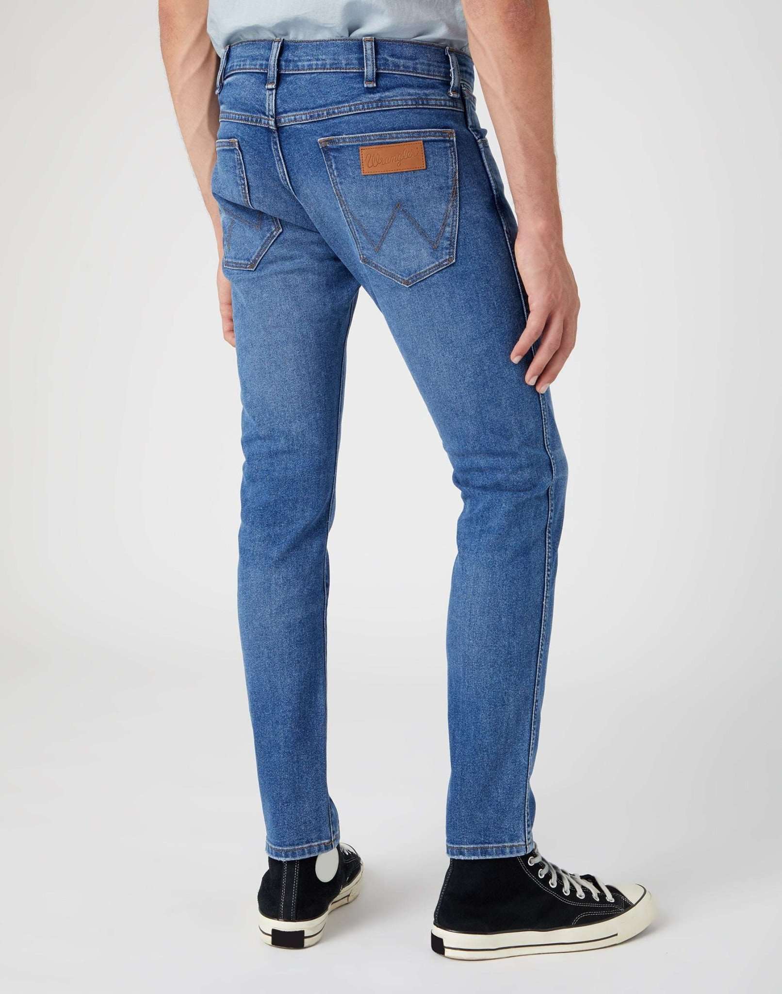 Bryson Low Stretch en jeans Smoke Sea Wrangler