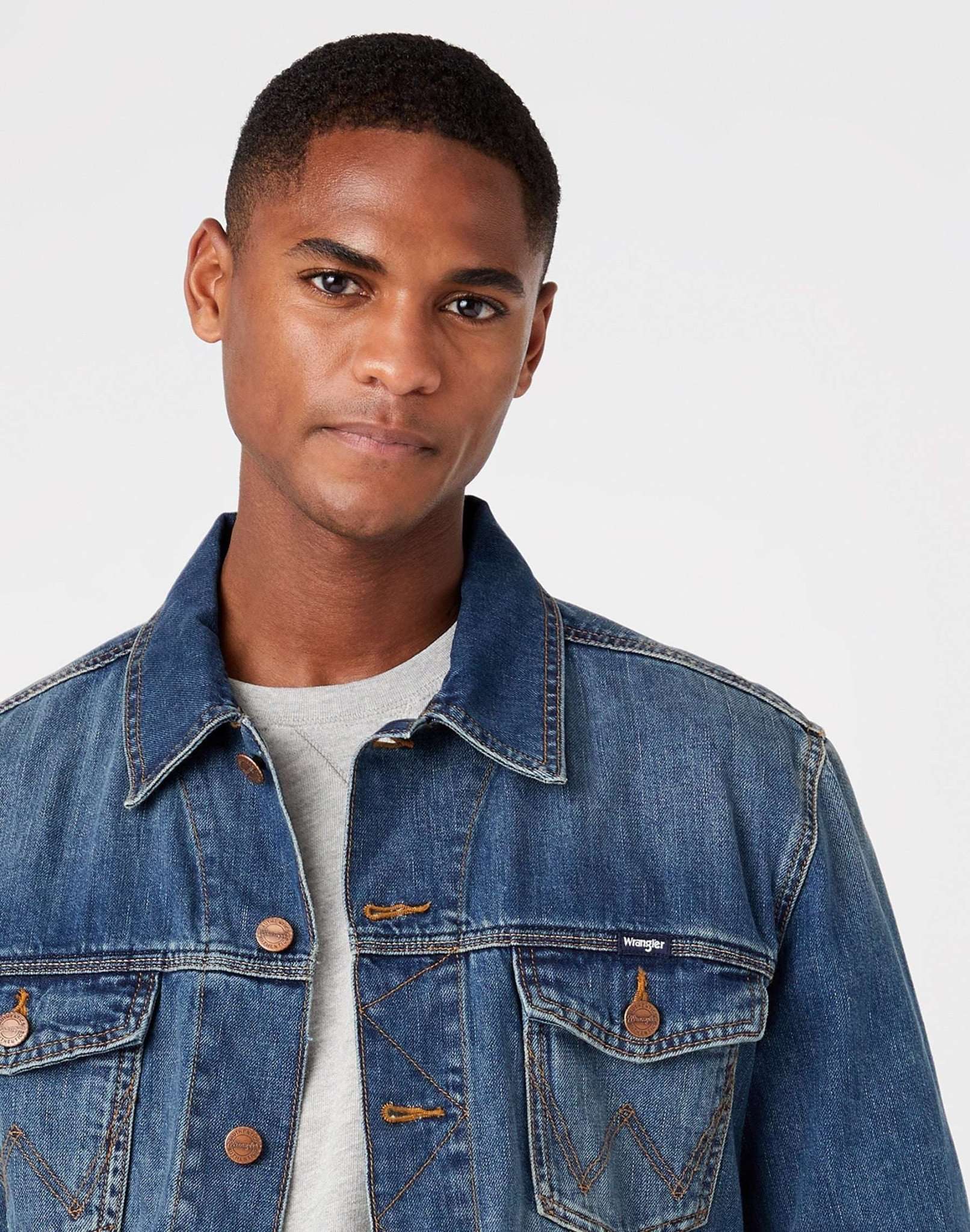 Veste Classic in Mid Stone Vestes Wrangler