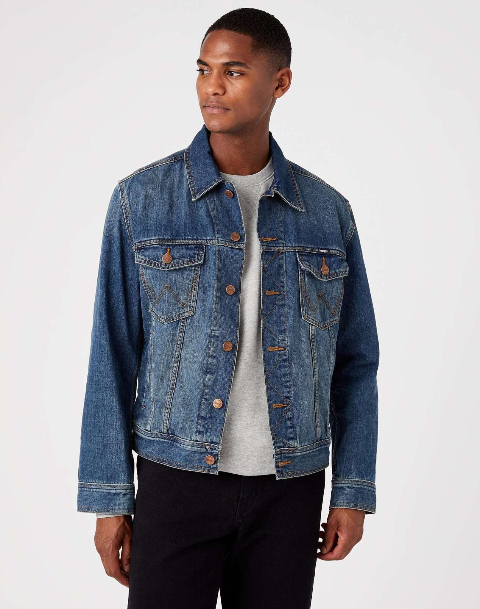 Veste Classic in Mid Stone Vestes Wrangler