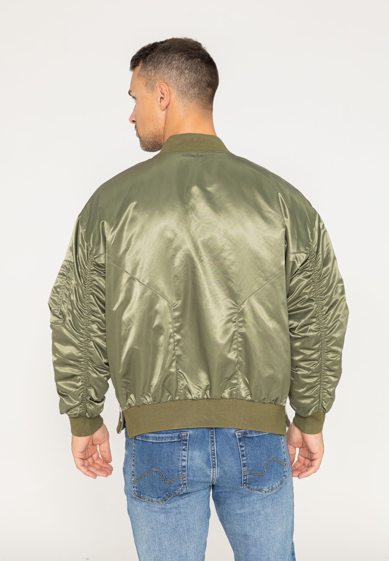 Bombardier Wavy U à Kaki Vestes Bombers Original