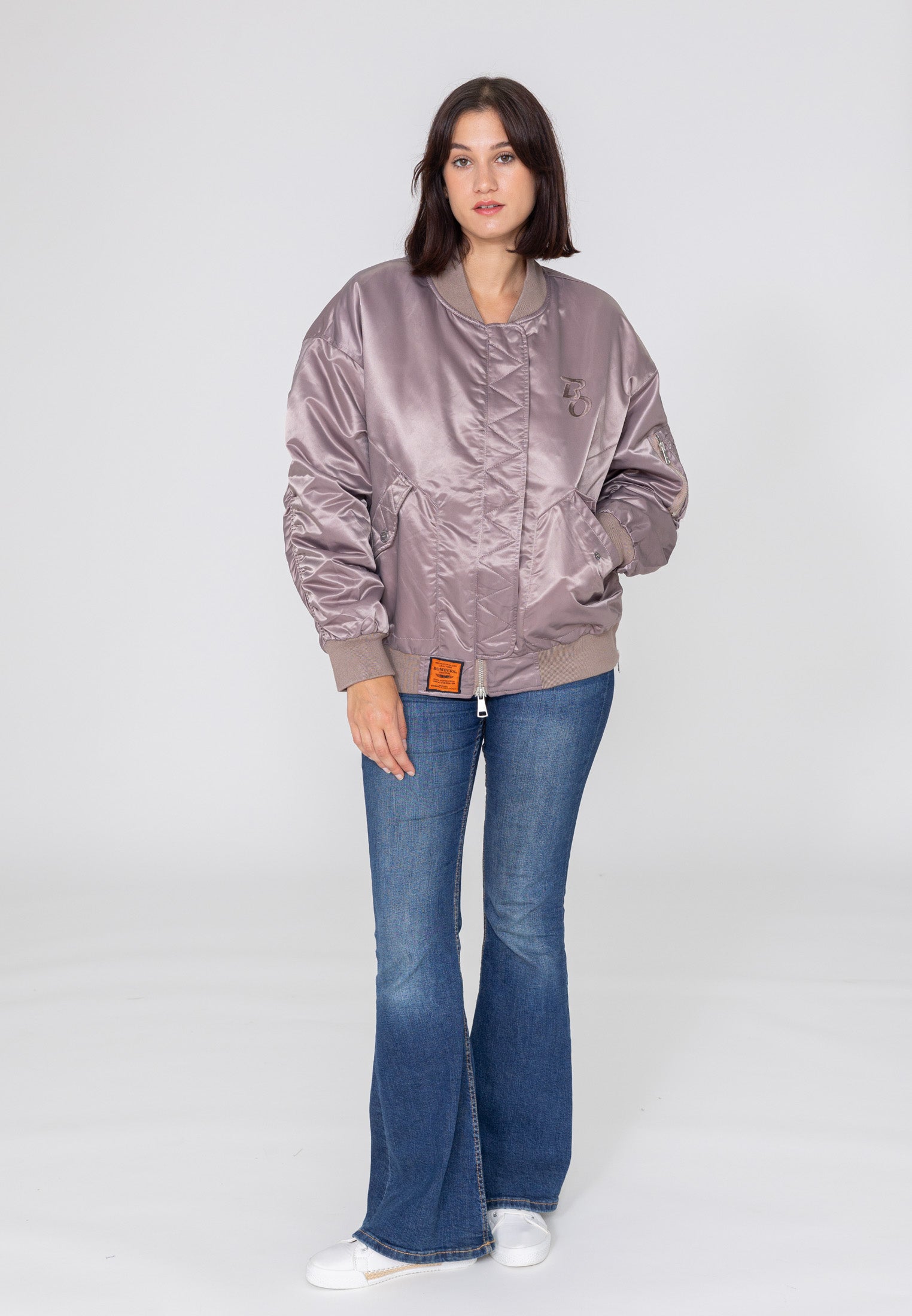Bombardier Wavy U en rose Vestes Bombers Original