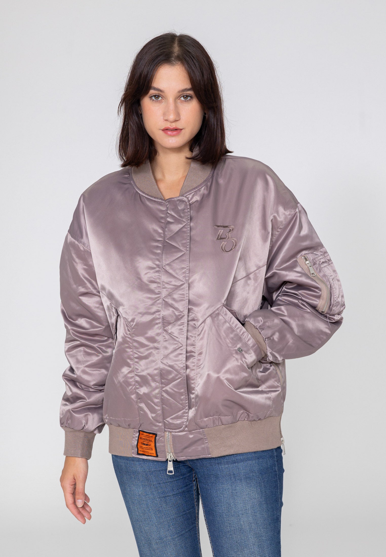 Bombardier Wavy U en rose Vestes Bombers Original