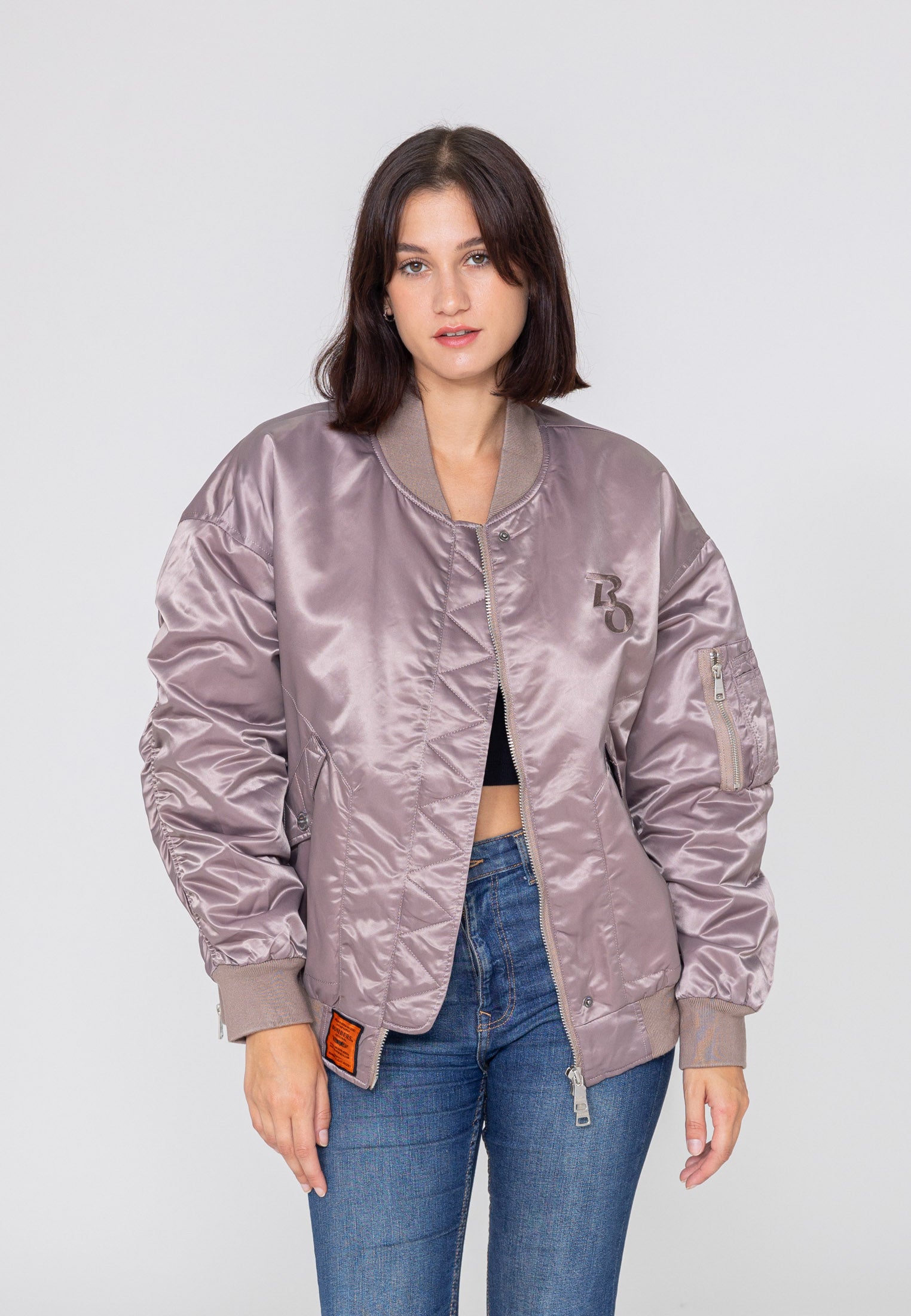 Bombardier Wavy U en rose Vestes Bombers Original