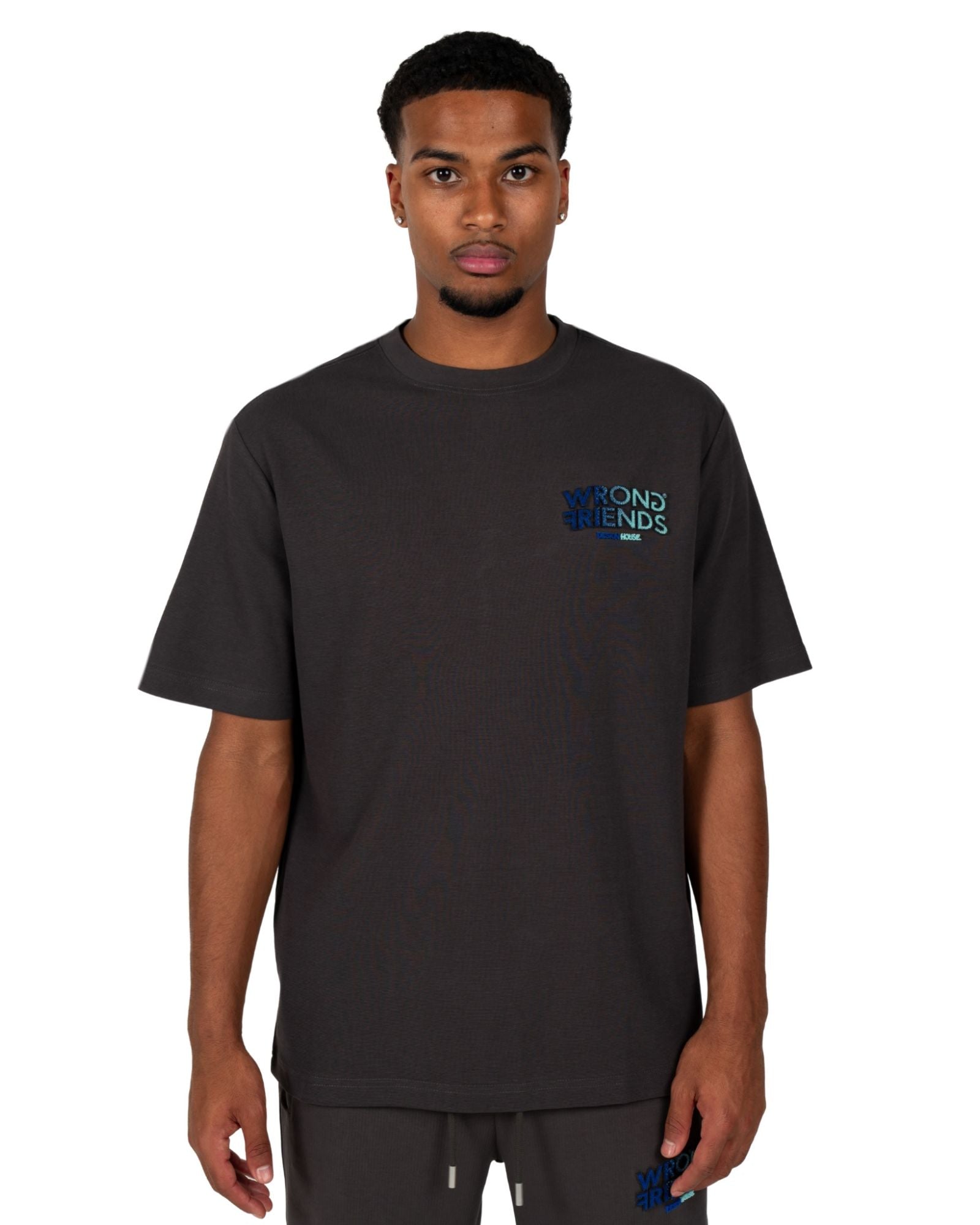 T-shirt Simi Valley gris/bleu T-shirts Wrong Friends