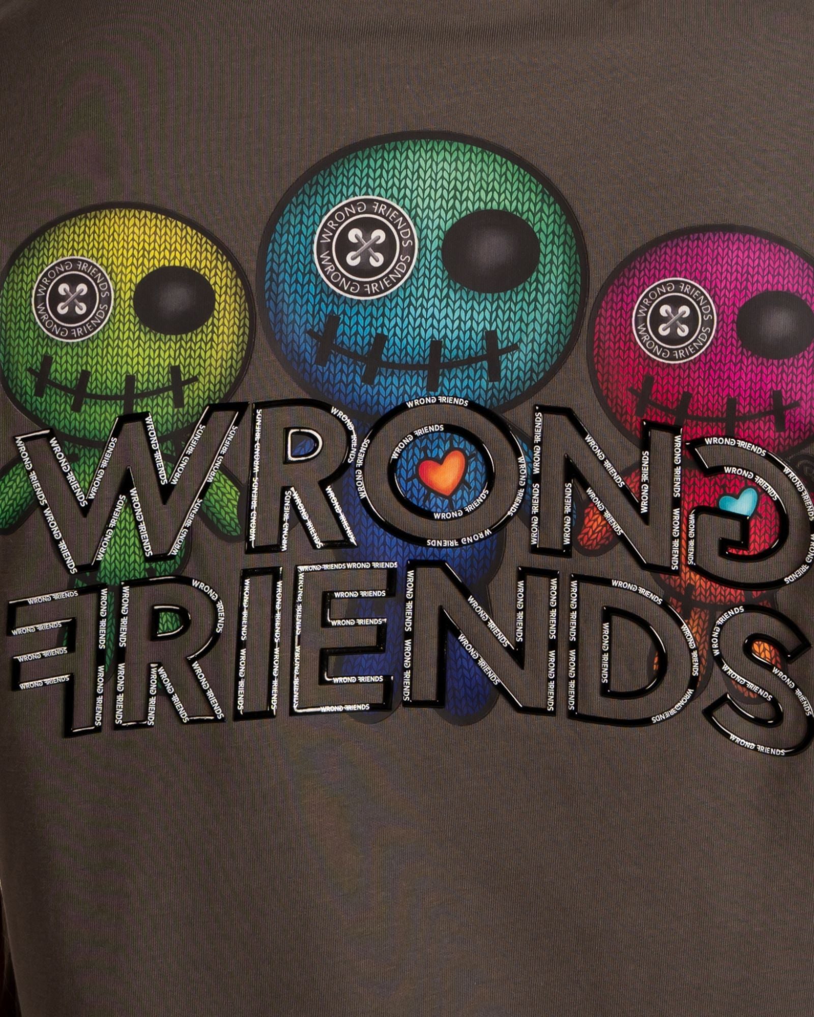 T-shirt Walden gris T-shirts Wrong Friends
