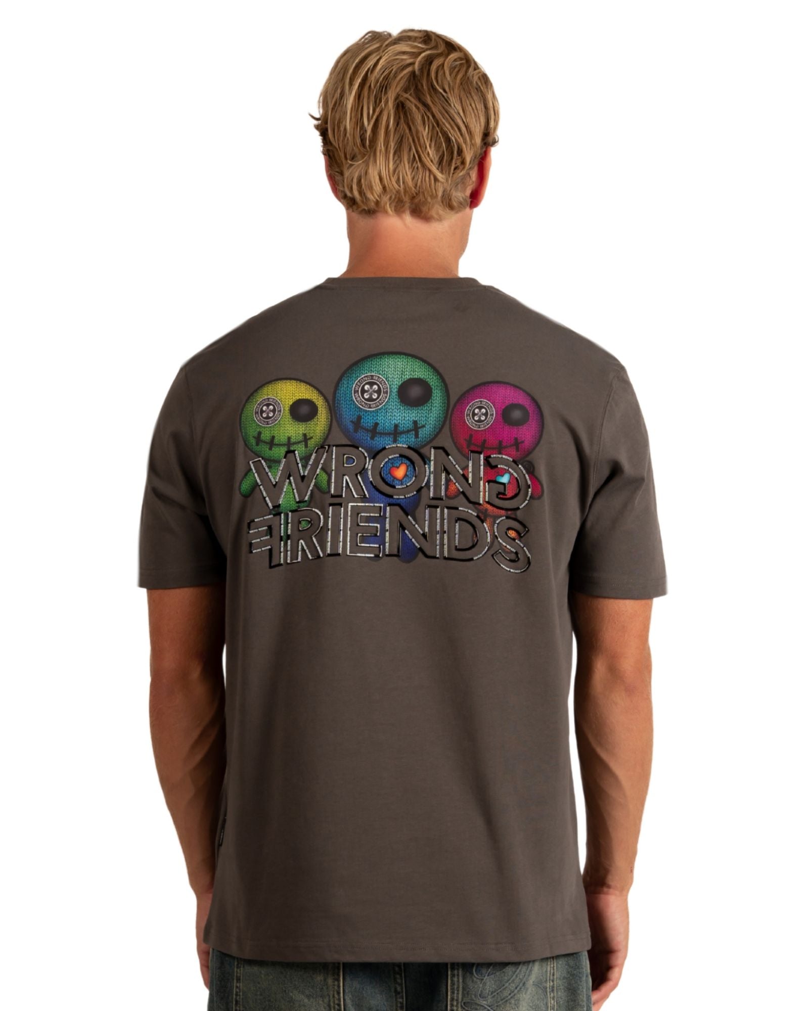 T-shirt Walden gris T-shirts Wrong Friends