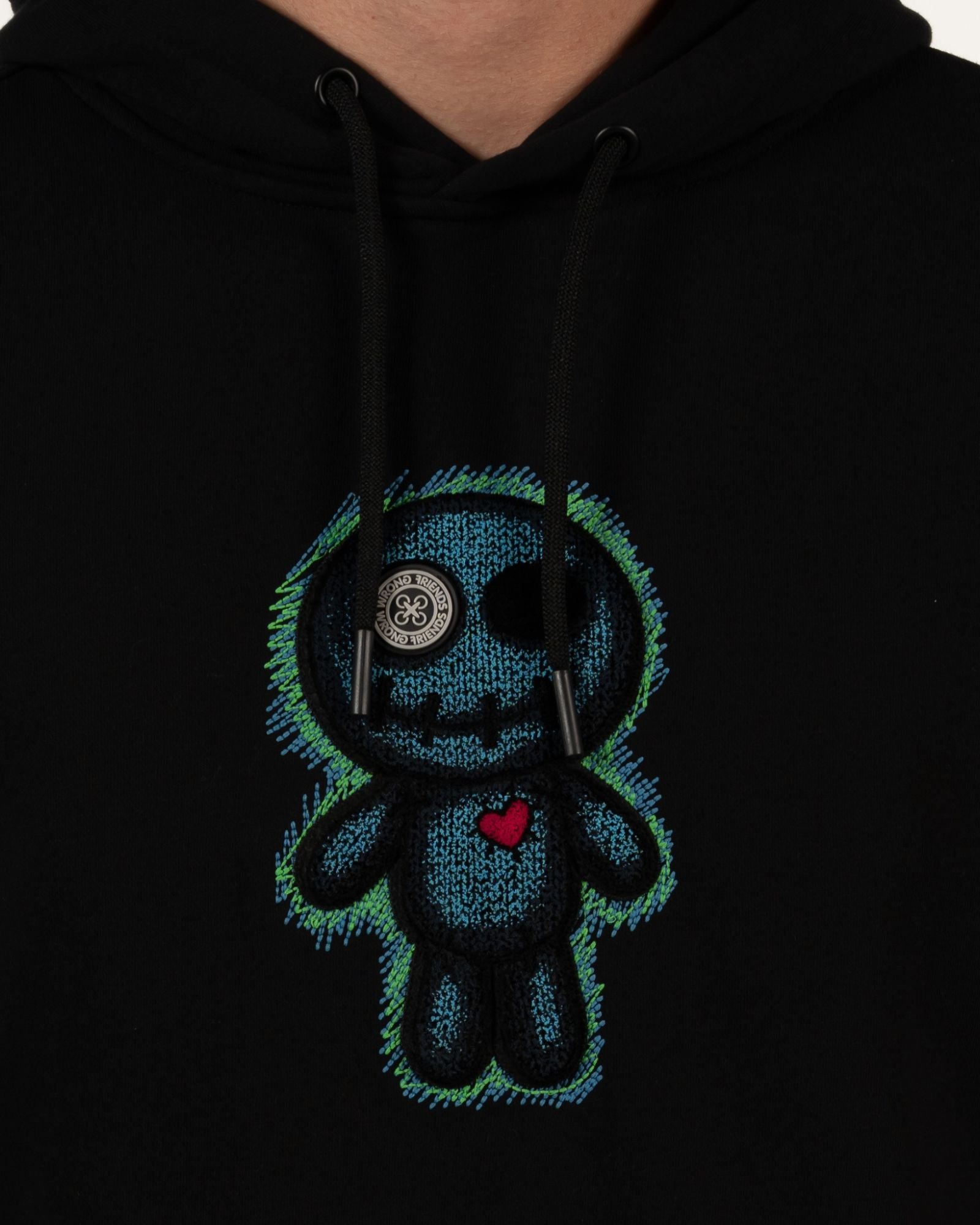 Sweat à capuche Williams noir Sweat à capuche Wrong Friends