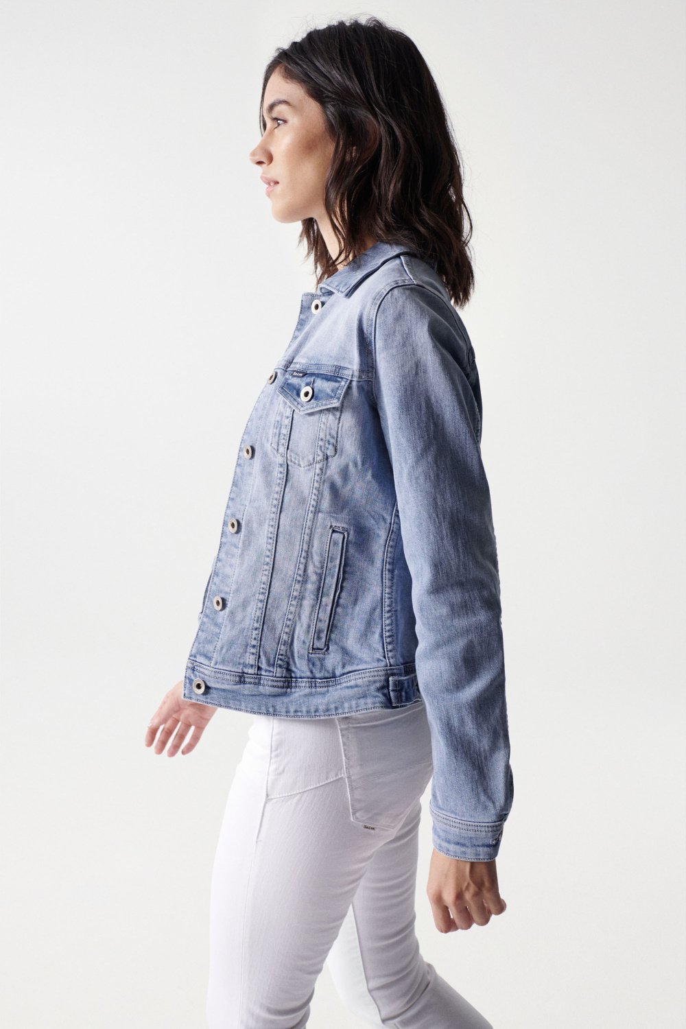 Veste Denim Trucker dans Vestes Medium Light Salsa Jeans