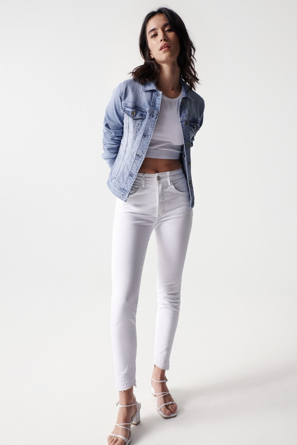 Veste Denim Trucker dans Vestes Medium Light Salsa Jeans