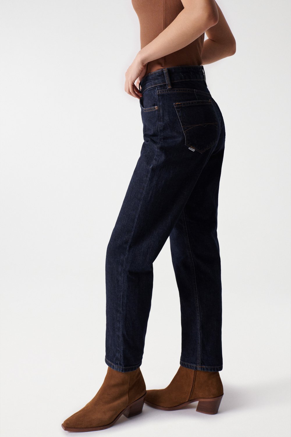 Jeans True Cropped Slim Comfort en Medium Wash Salsa Jeans