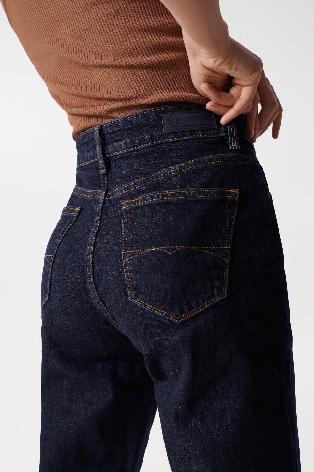 Jeans True Cropped Slim Comfort en Medium Wash Salsa Jeans
