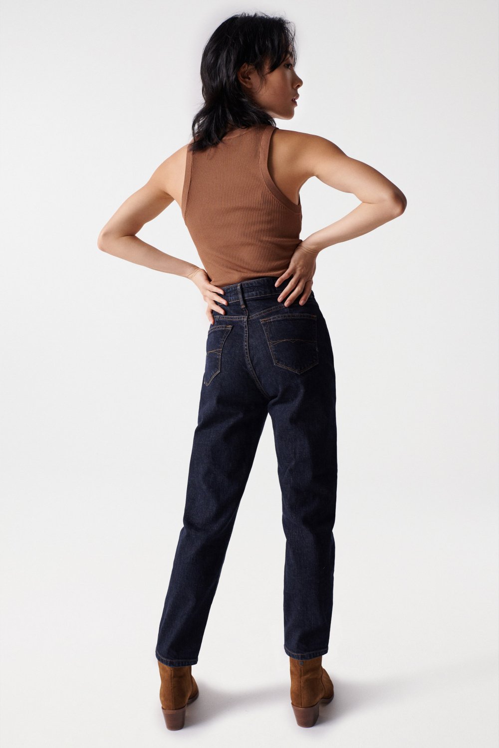 Jeans True Cropped Slim Comfort en Medium Wash Salsa Jeans