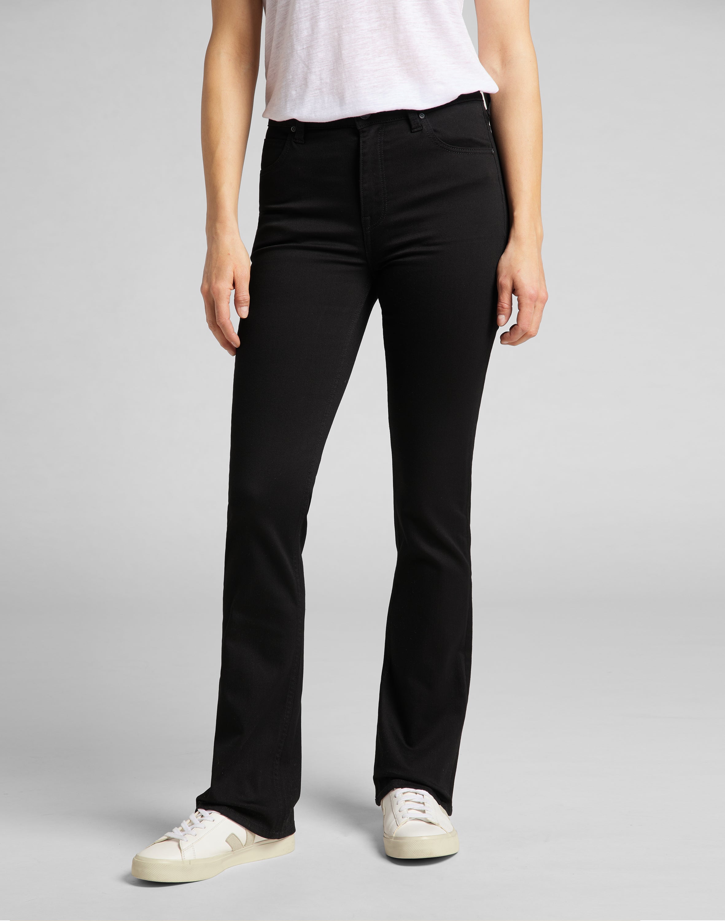 Breese Bootcut en jean noir rincé Lee