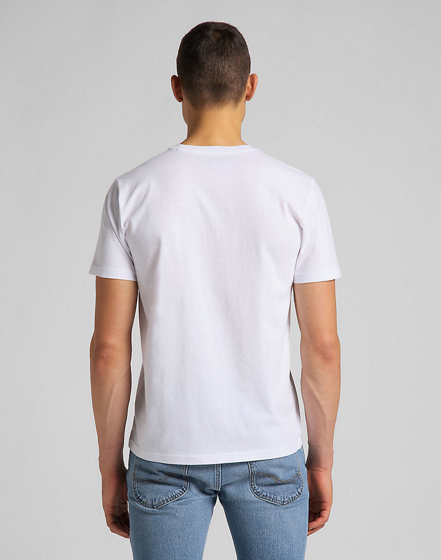 Tee shirt à manches courtes Patch Logo en blanc T-shirts Lee