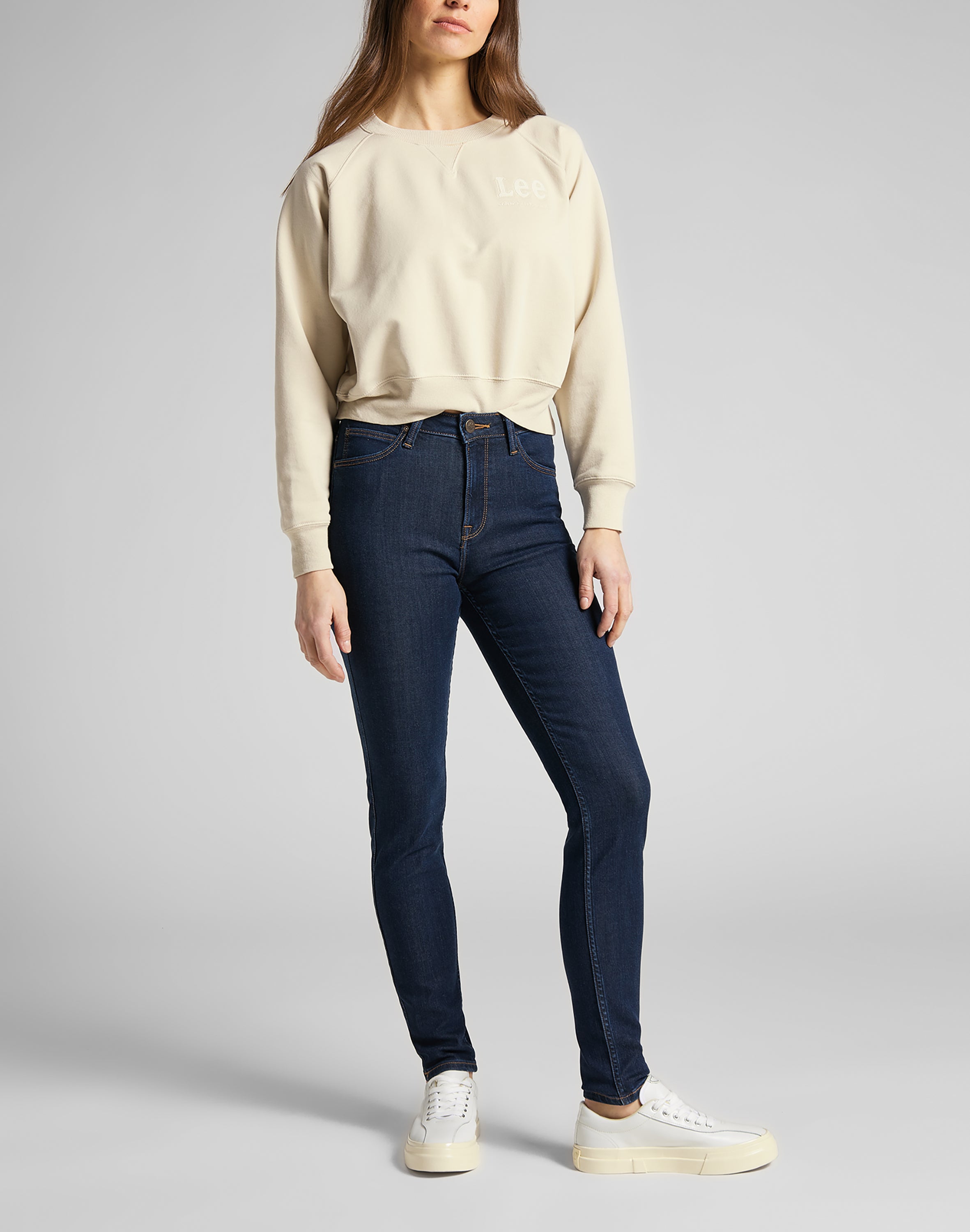 Scarlett High en jeans tonal stonewash Lee