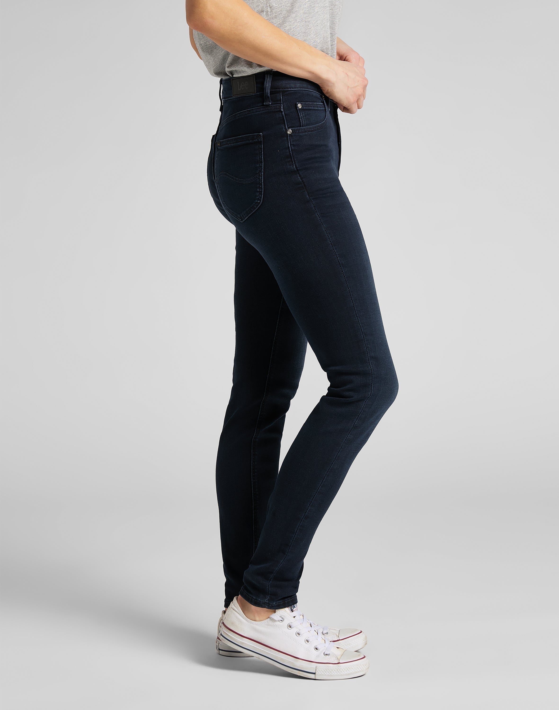 Jeans Scarlett High in Worn Ebony Lee