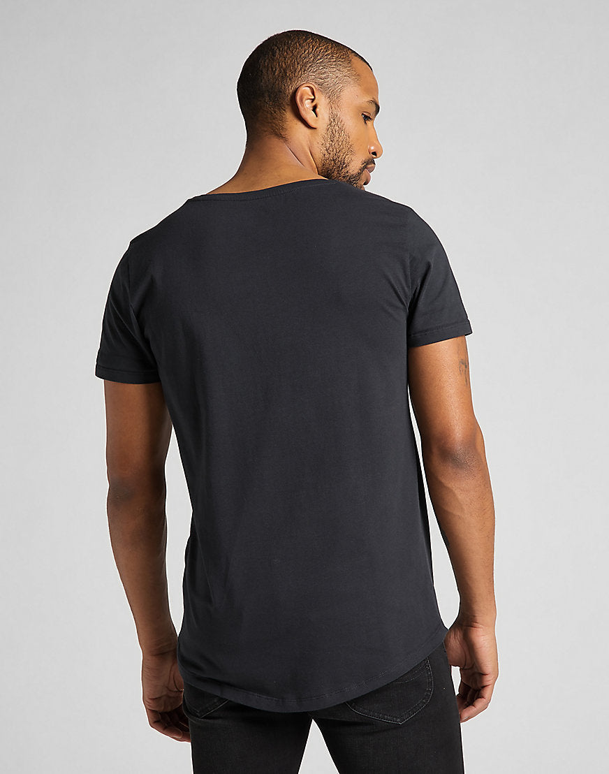 Shaped Tee in Washed Black T-shirts Lee