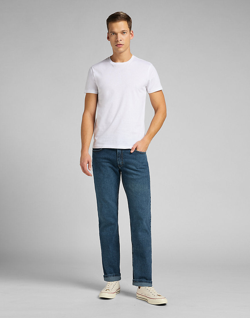 Twin Pack Crew en blanc T-shirts Lee