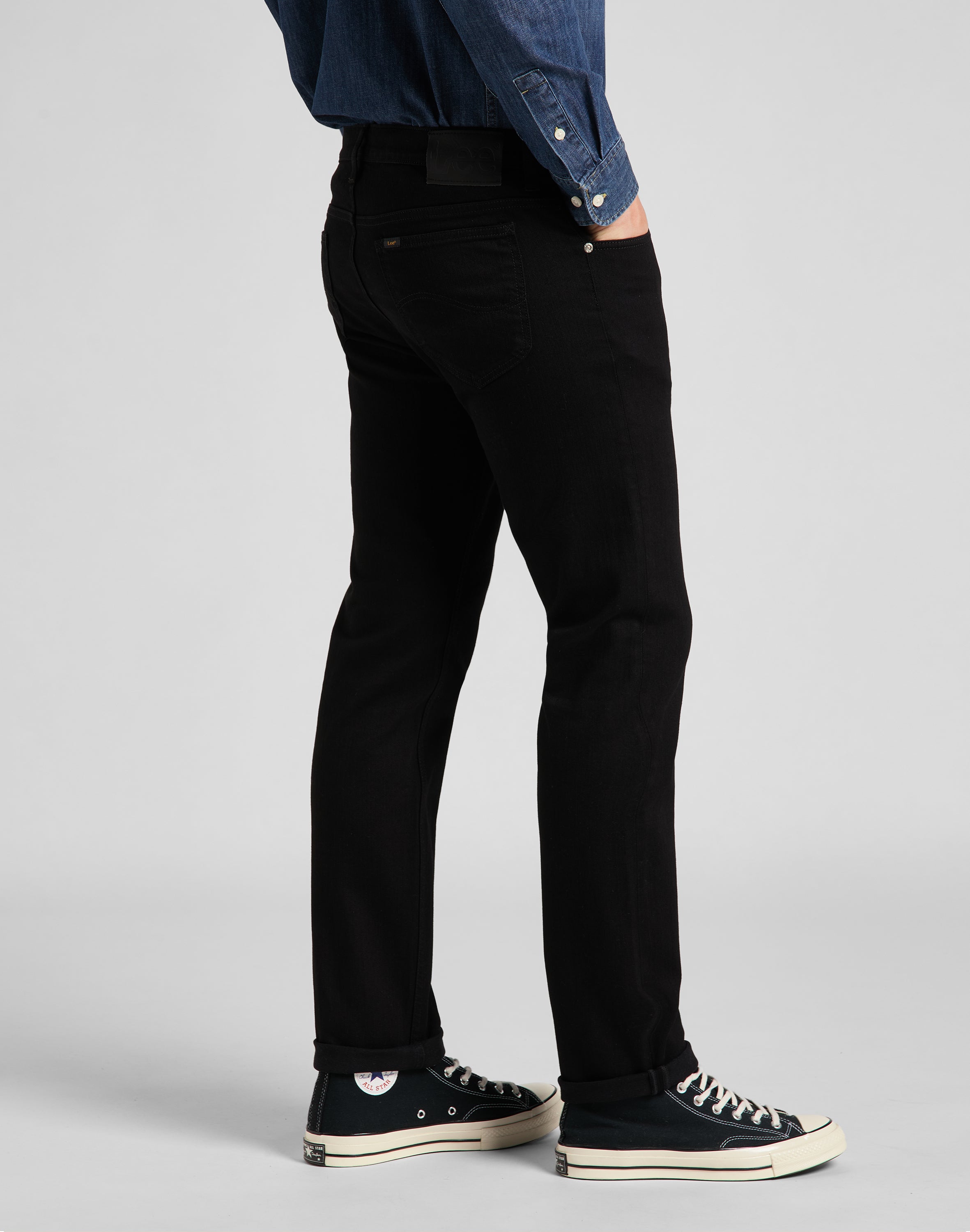 Rider en jeans Clean Black Lee
