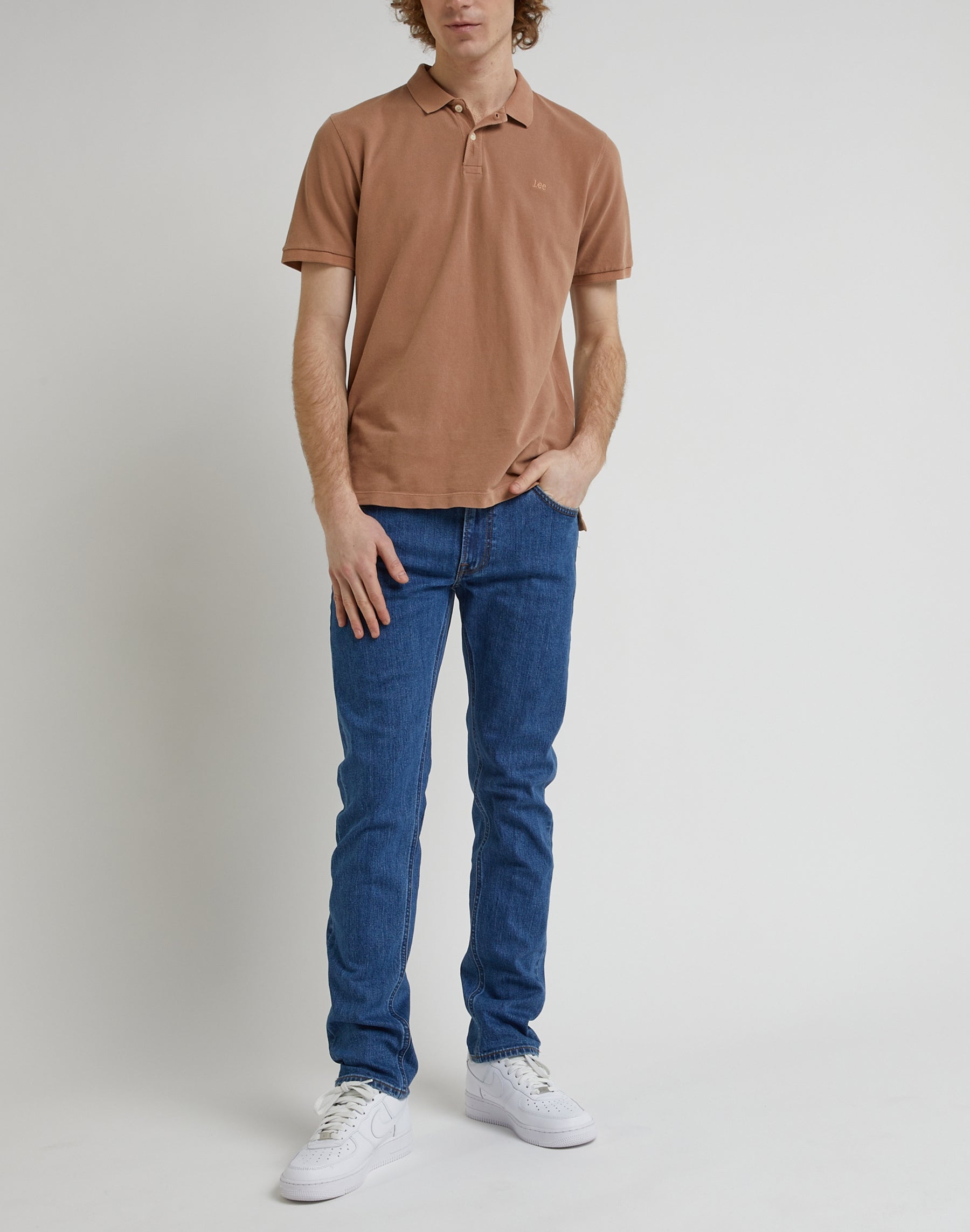 Daren Zip Fly en jeans Stoneage Mid Lee
