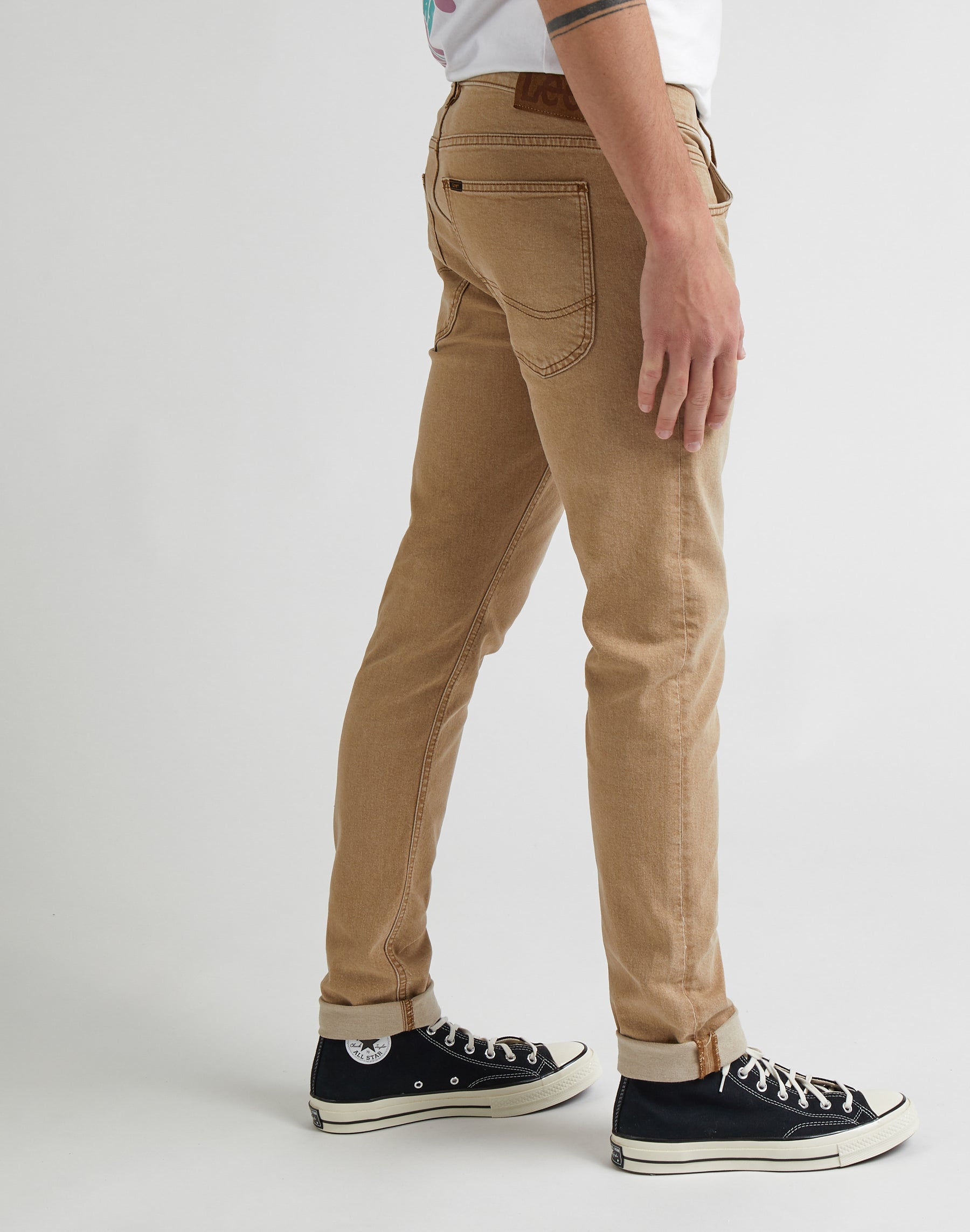 Luke Low Stretch in Chestnut Light Pantalon Lee