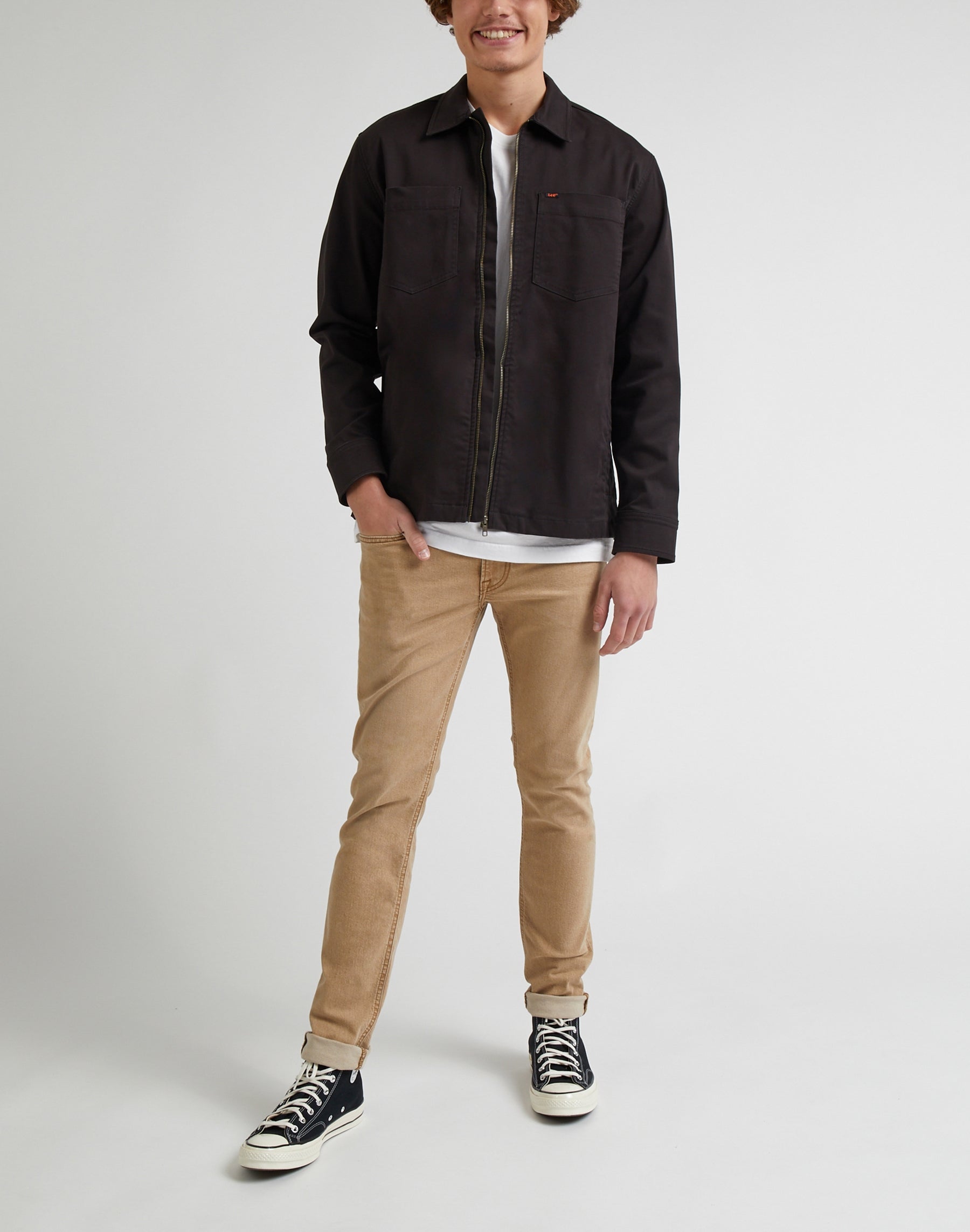 Luke Low Stretch in Chestnut Light Pantalon Lee