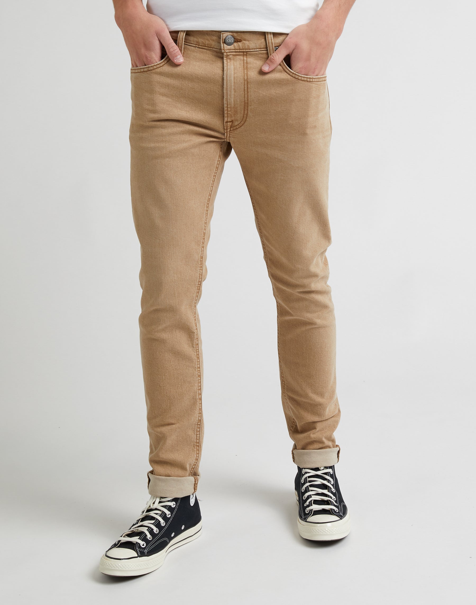 Luke Low Stretch in Chestnut Light Pantalon Lee