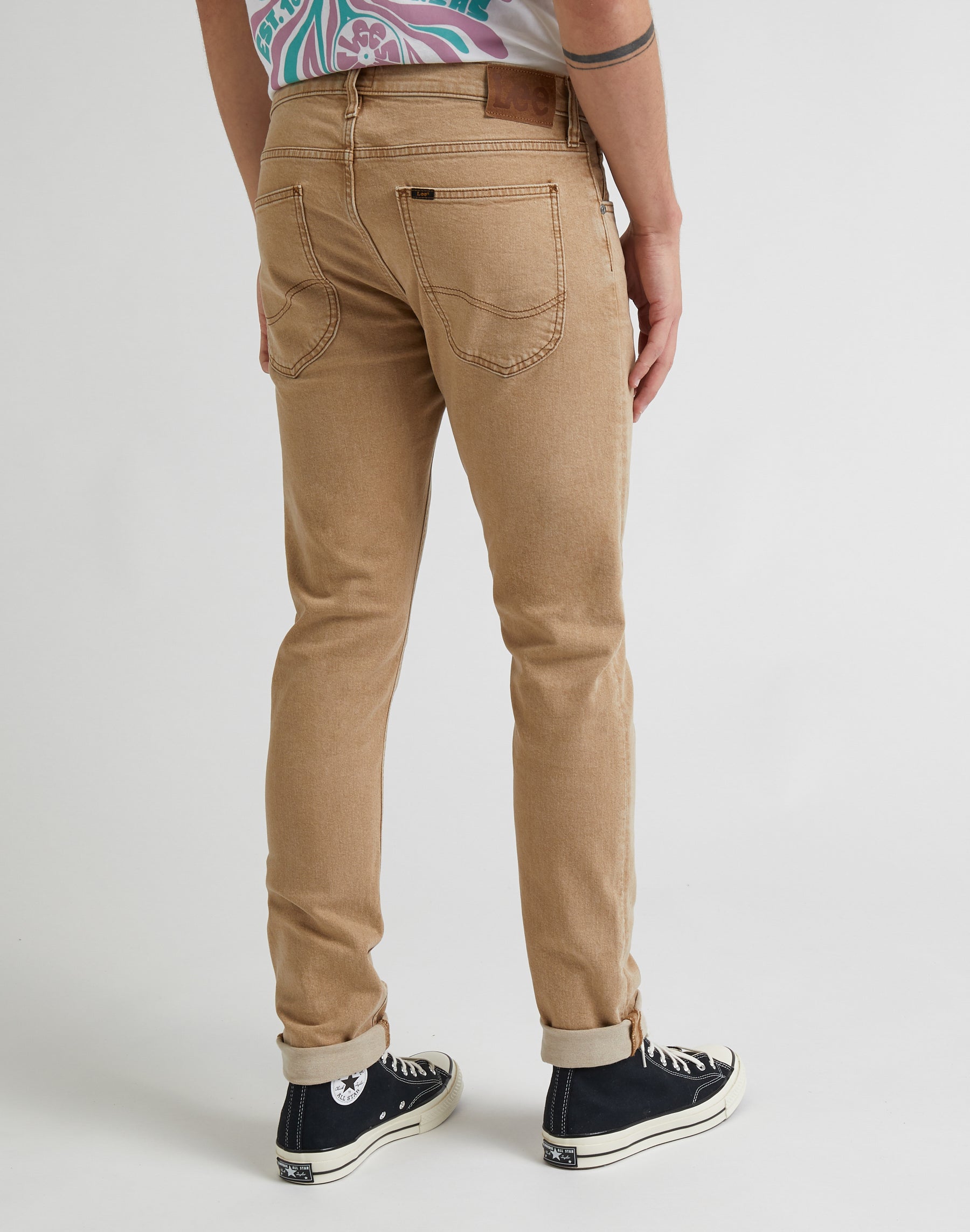 Luke Low Stretch in Chestnut Light Pantalon Lee