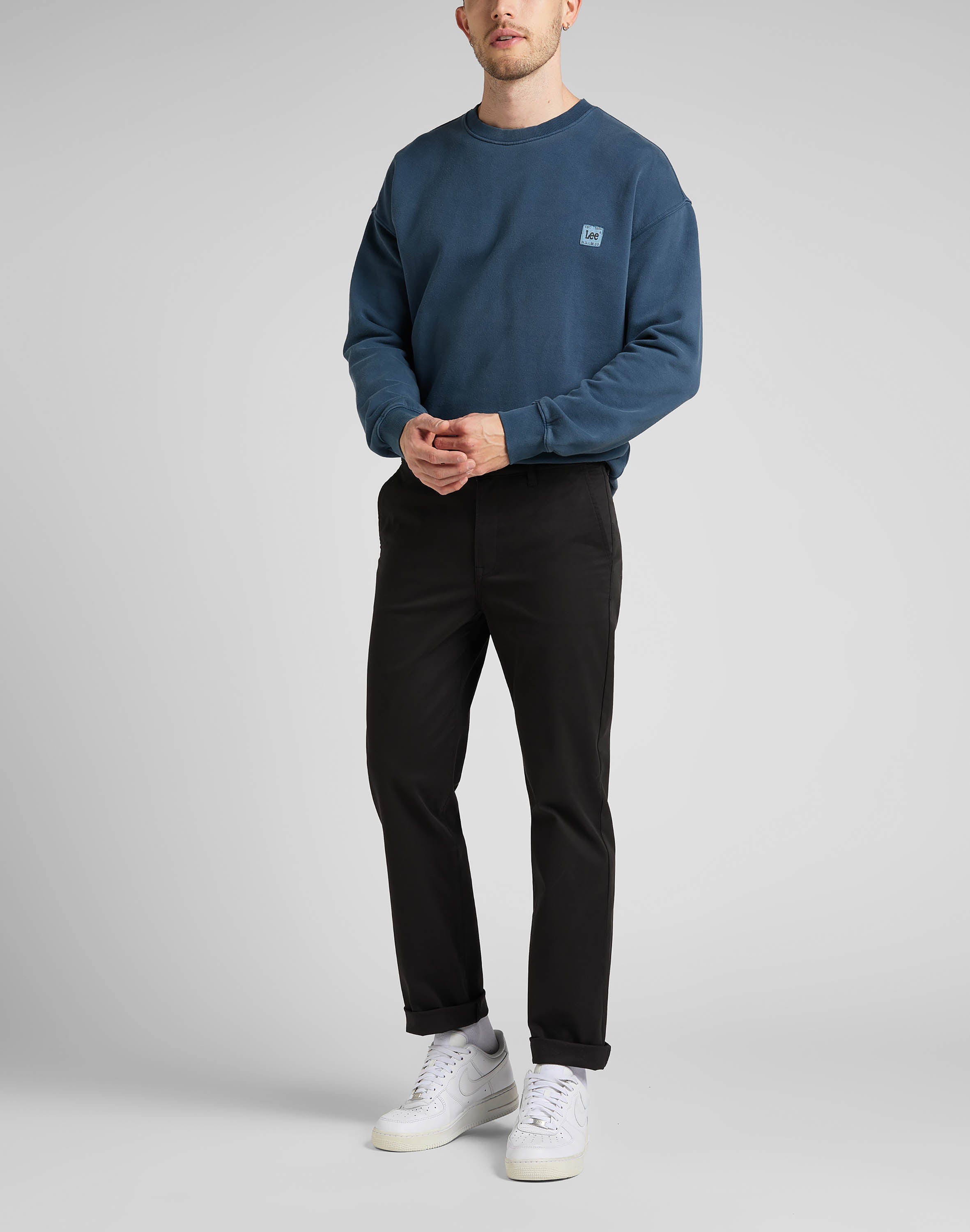 Regular Chino in Black Pantalon Lee