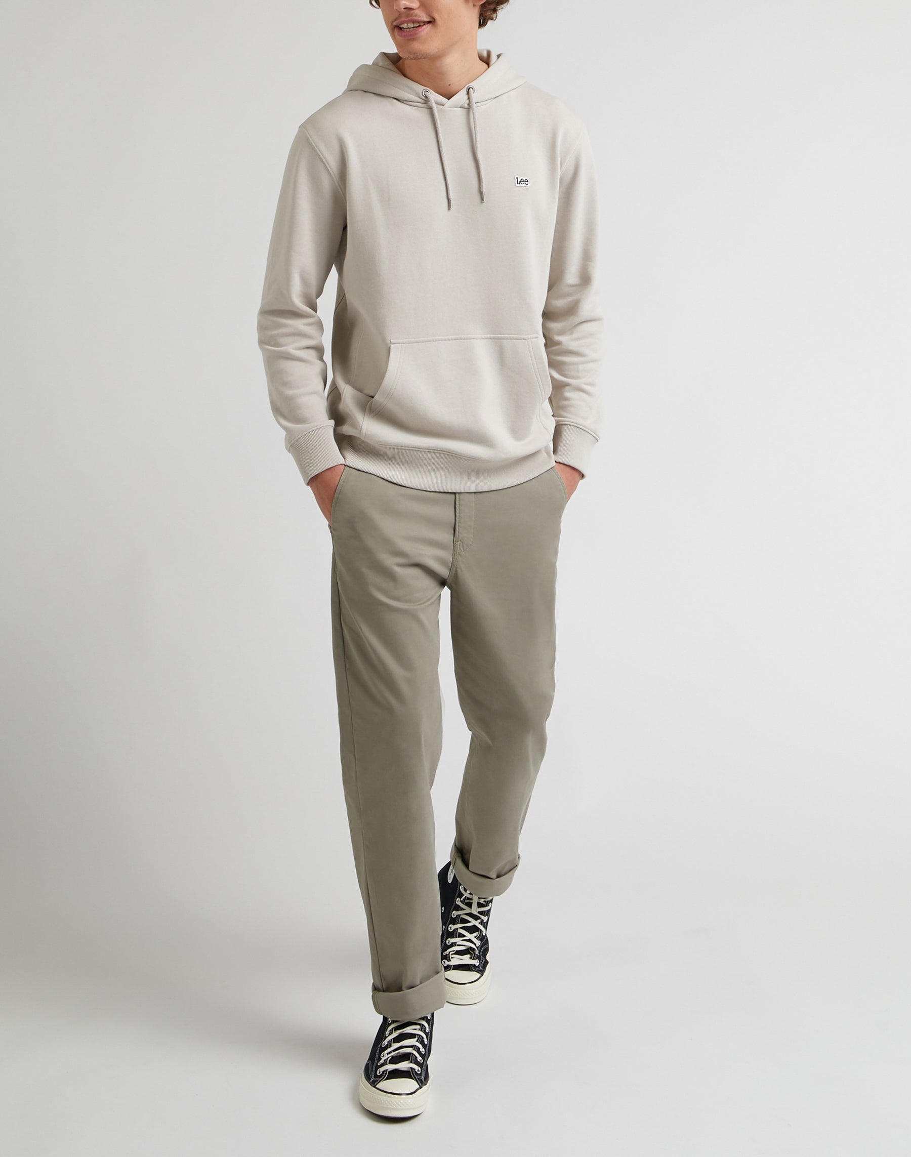 Regular Chino in Mushroom Pantalon Lee
