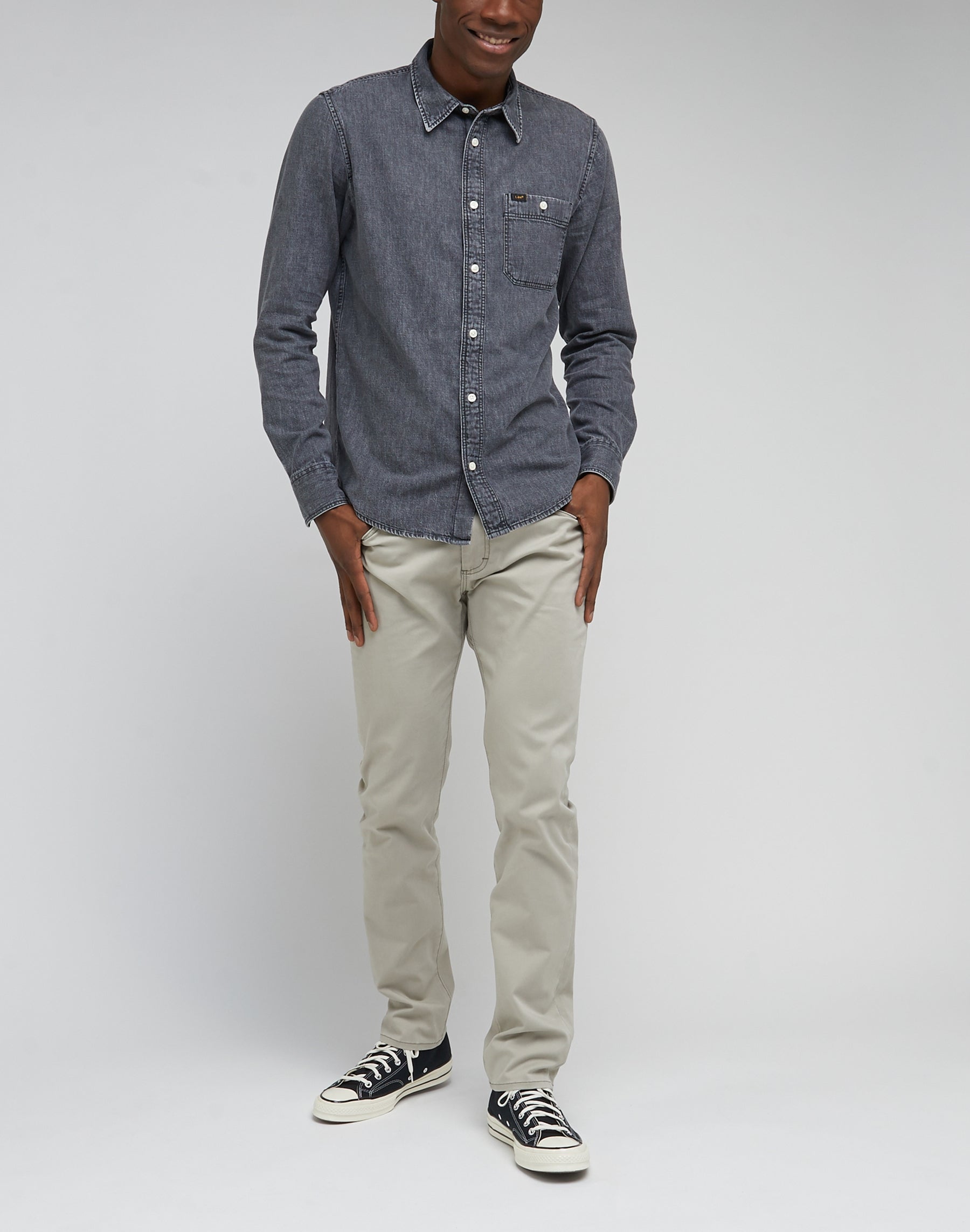 Slim Fit MVP en pantalon Mushroom Lee