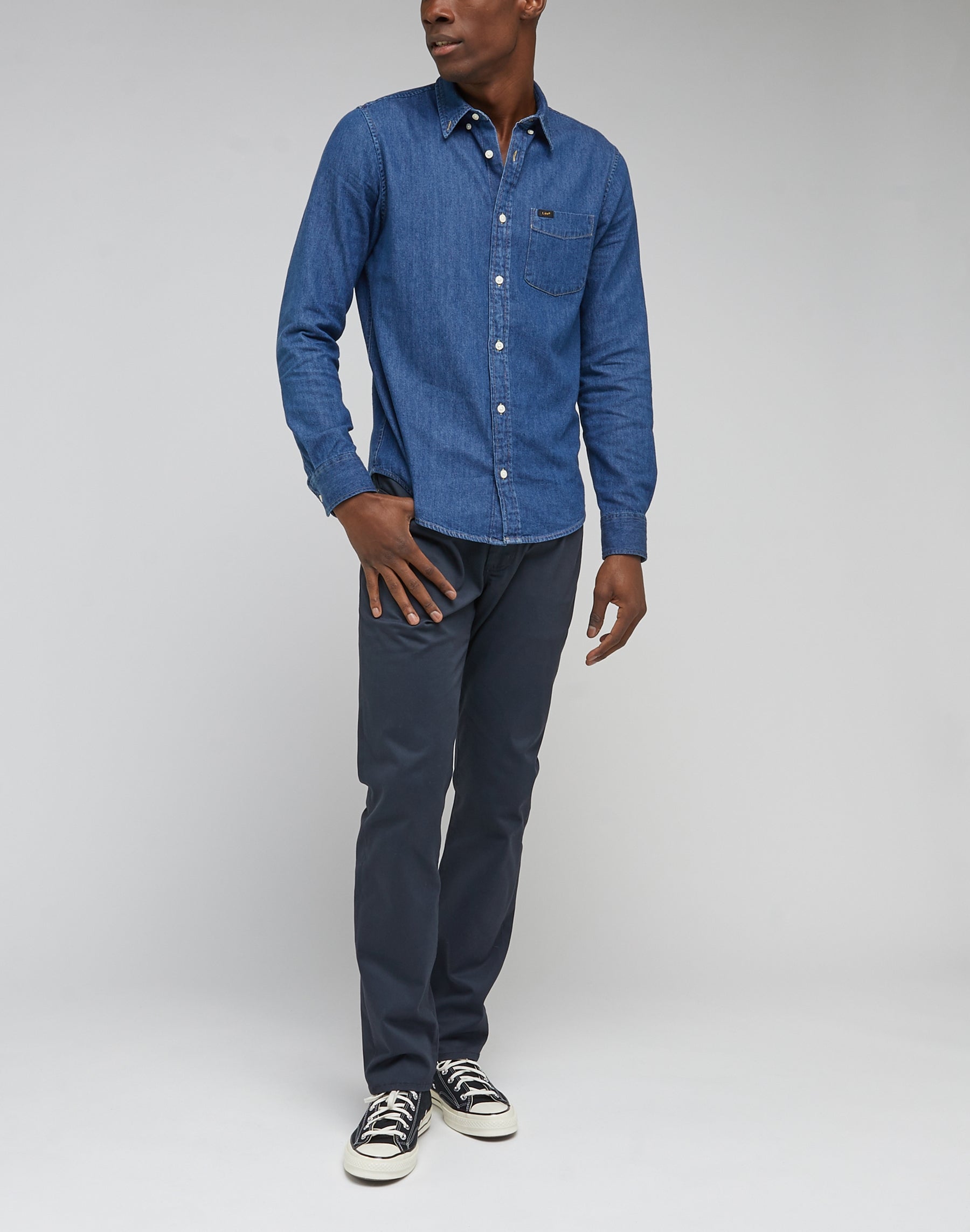 Pantalon droit Mvp en Navy Lee
