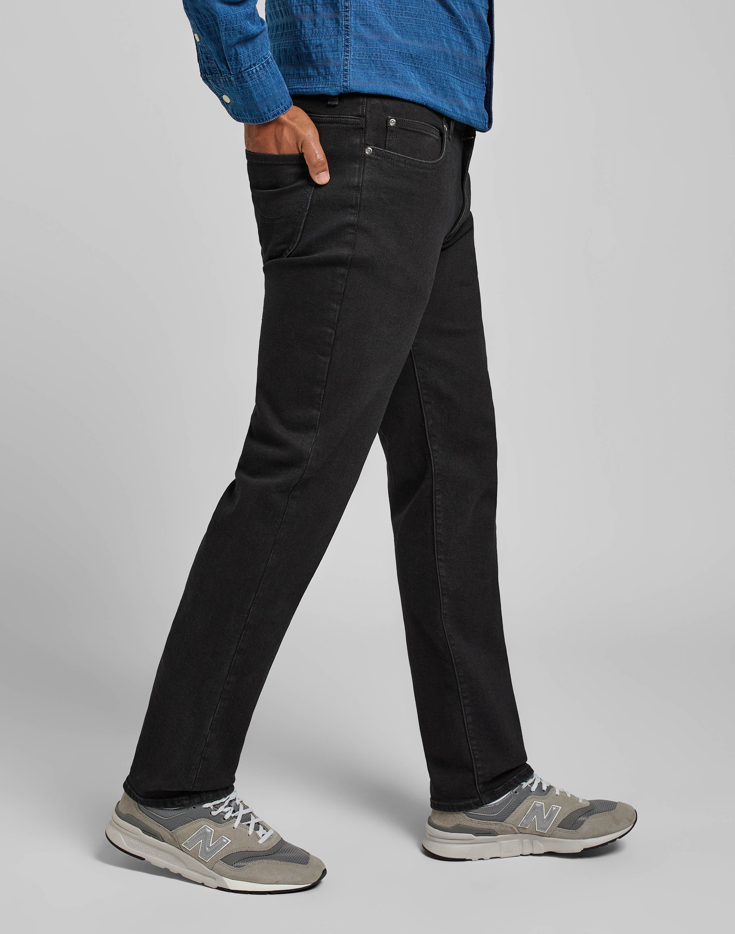 Jeans MVP droit en noir Lee