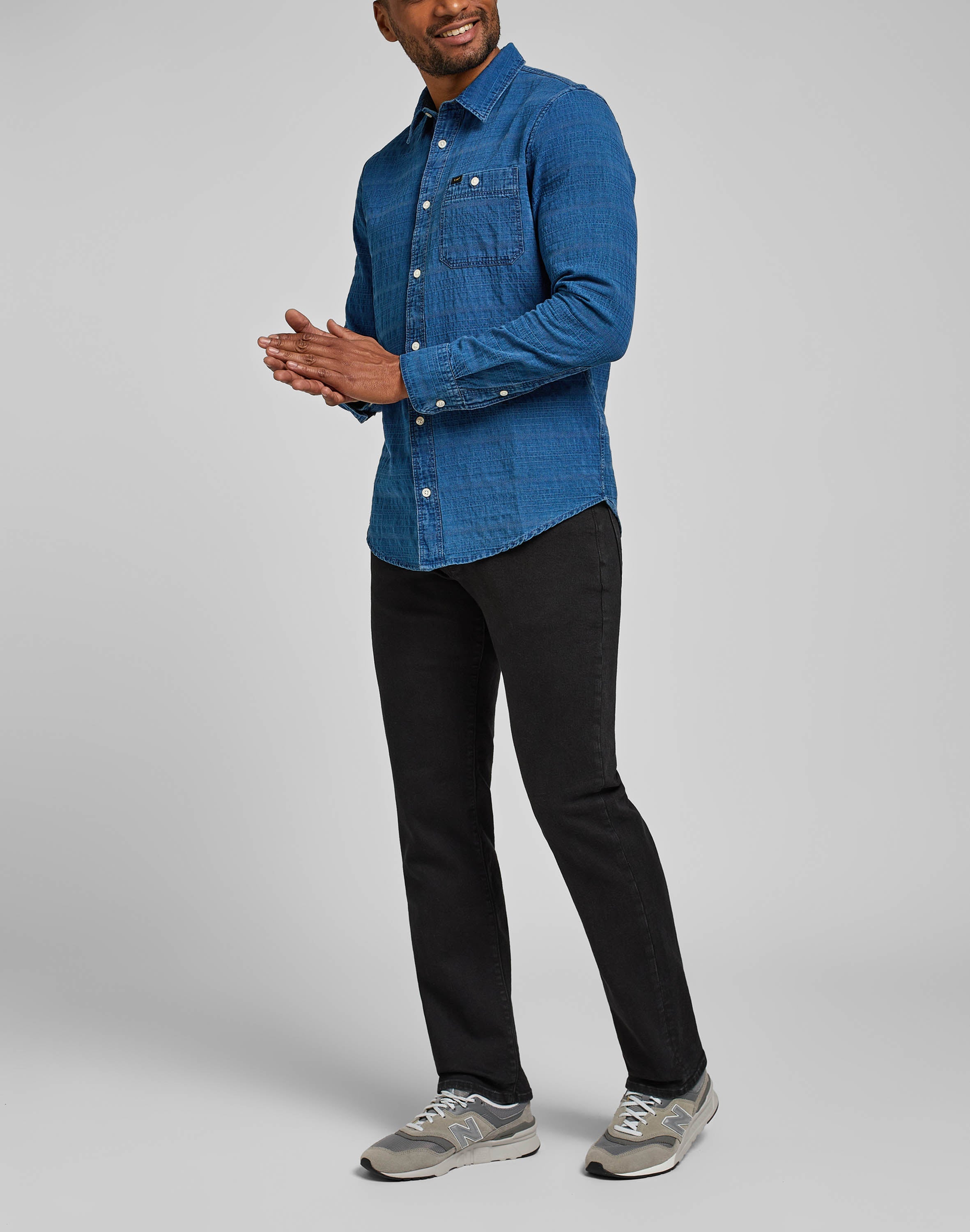 Jeans MVP droit en noir Lee