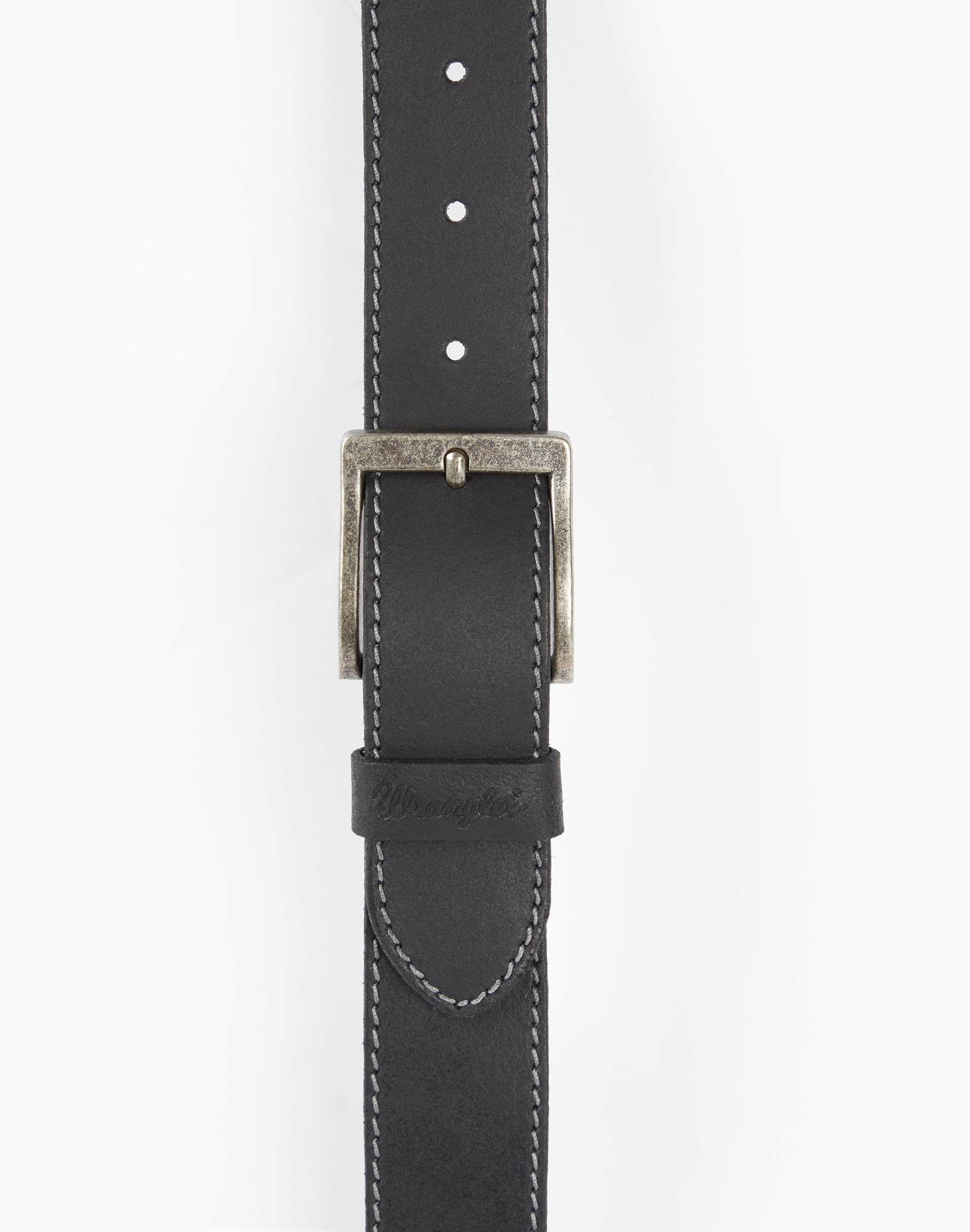 Stitched Belt in Black Ceinture Wrangler