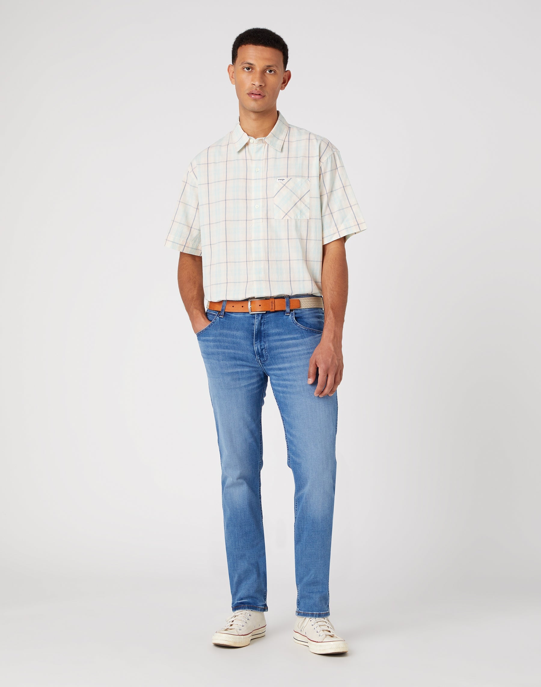 Webbing Belt in Peyote Beige Ceinture Wrangler