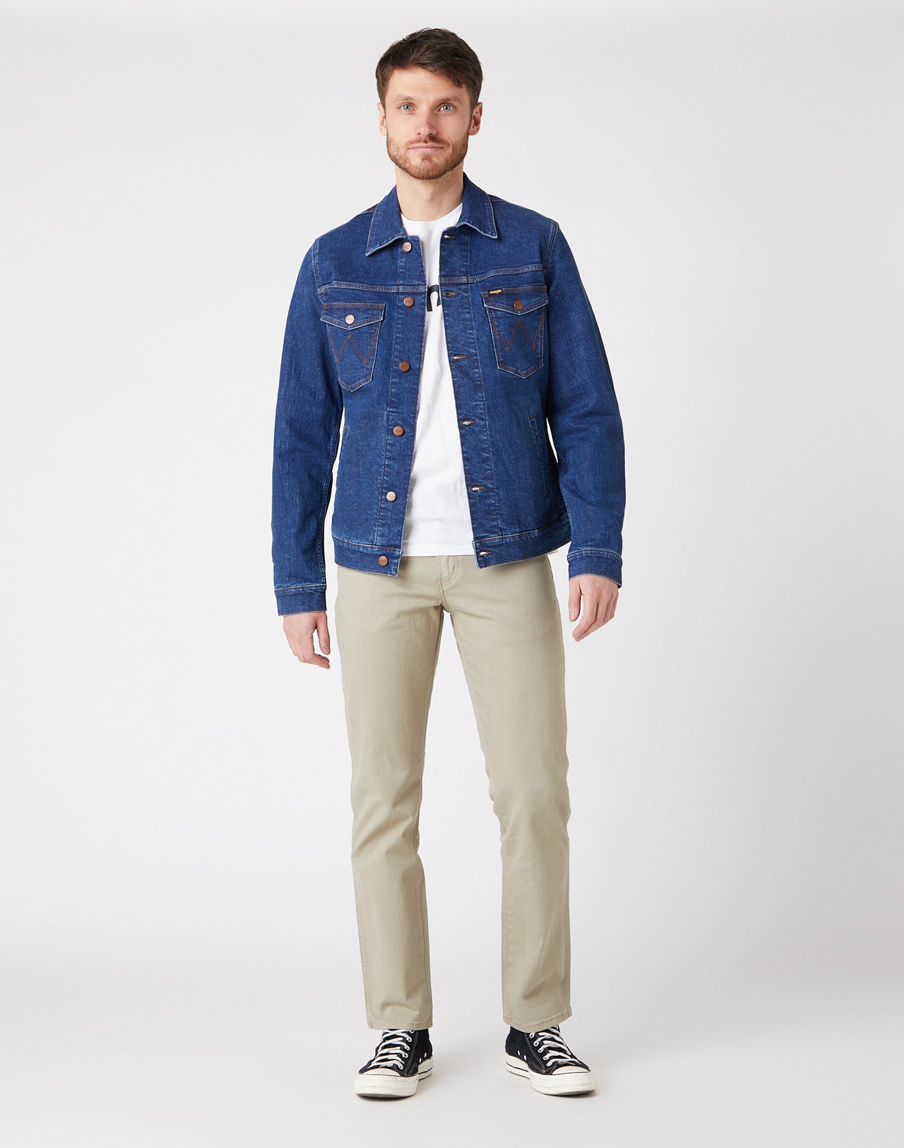 Regular Fit Low Stretch in Camel Pantalon Wrangler