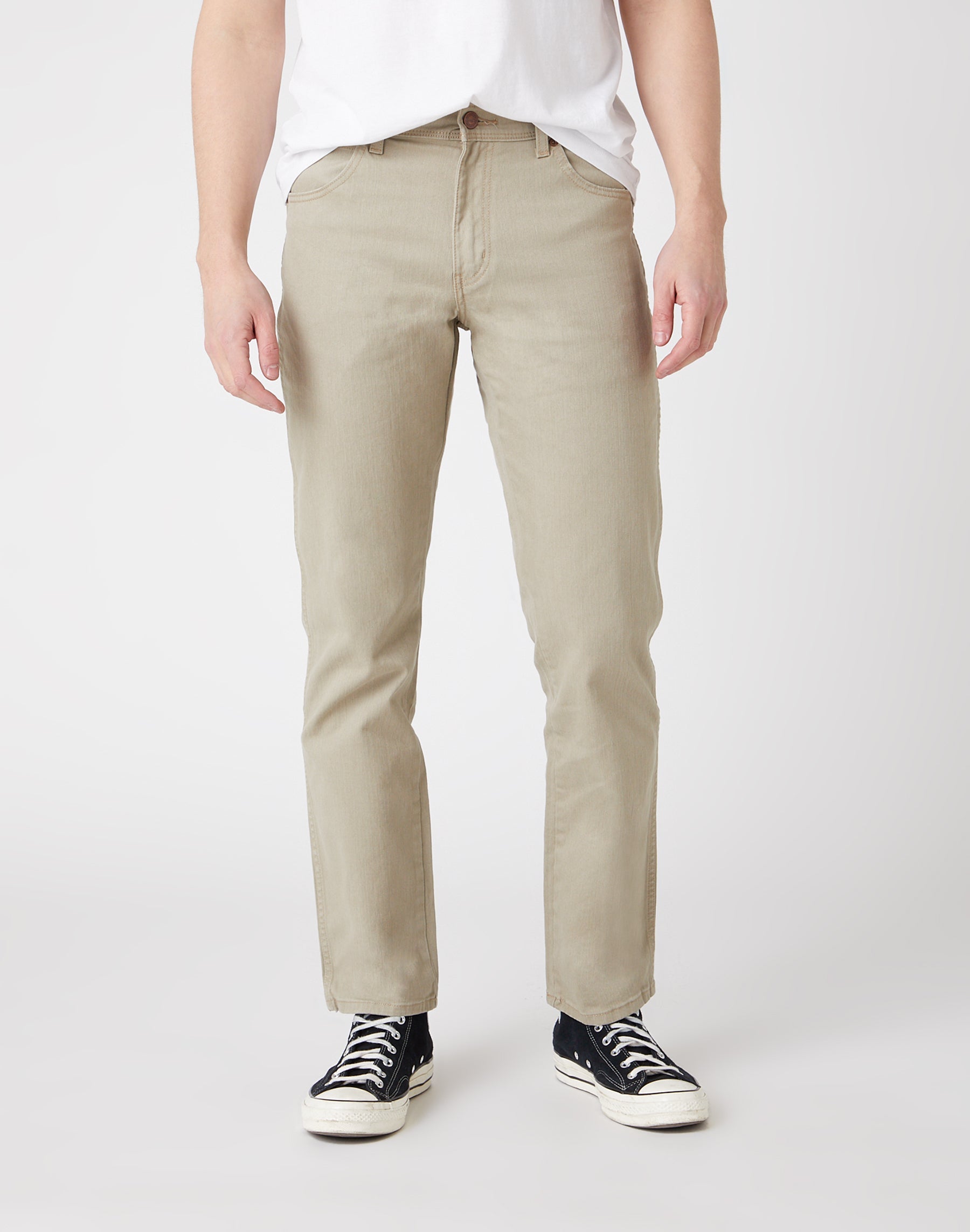 Regular Fit Low Stretch in Camel Pantalon Wrangler