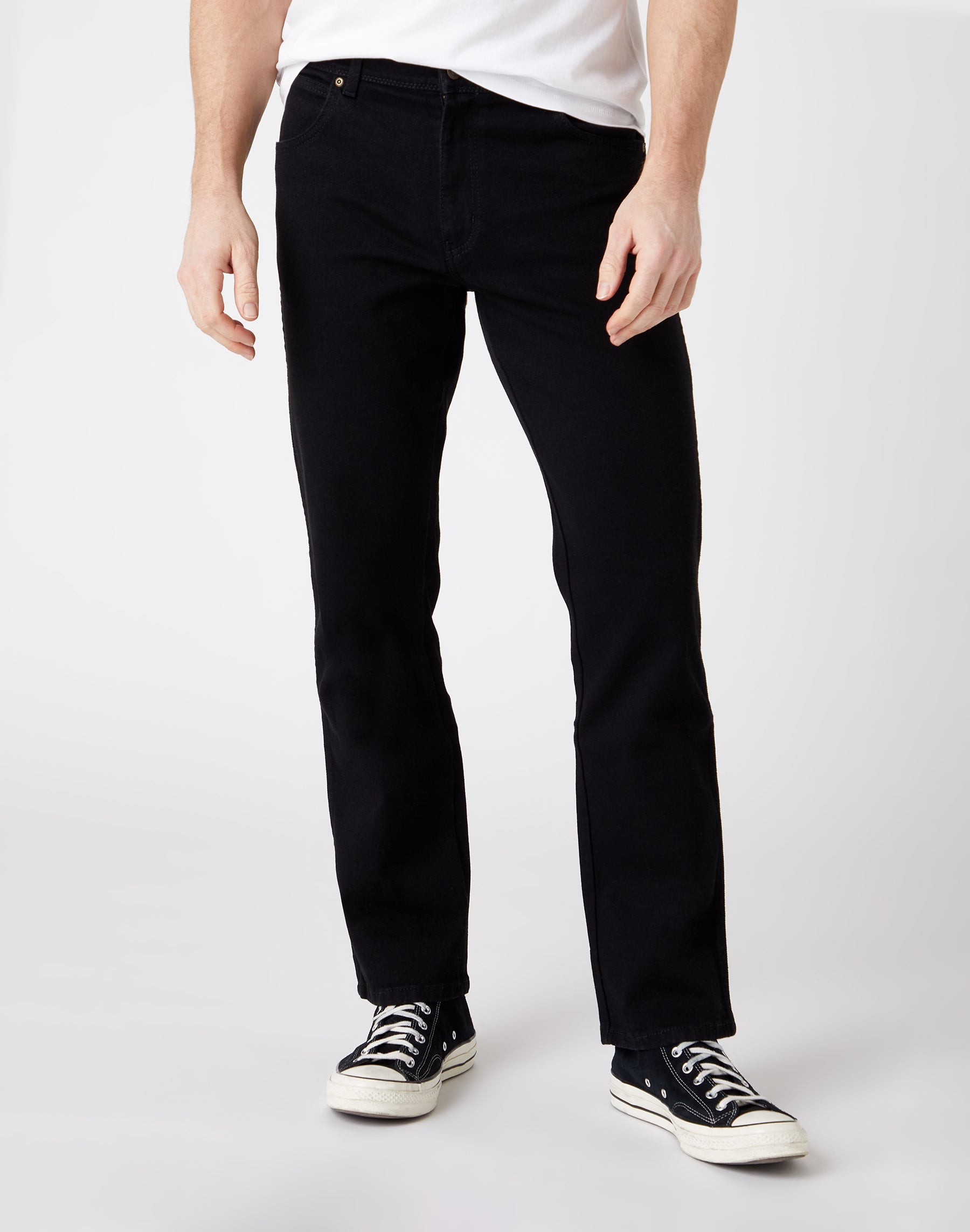 Regular Fit Low Stretch en jeans noir Wrangler