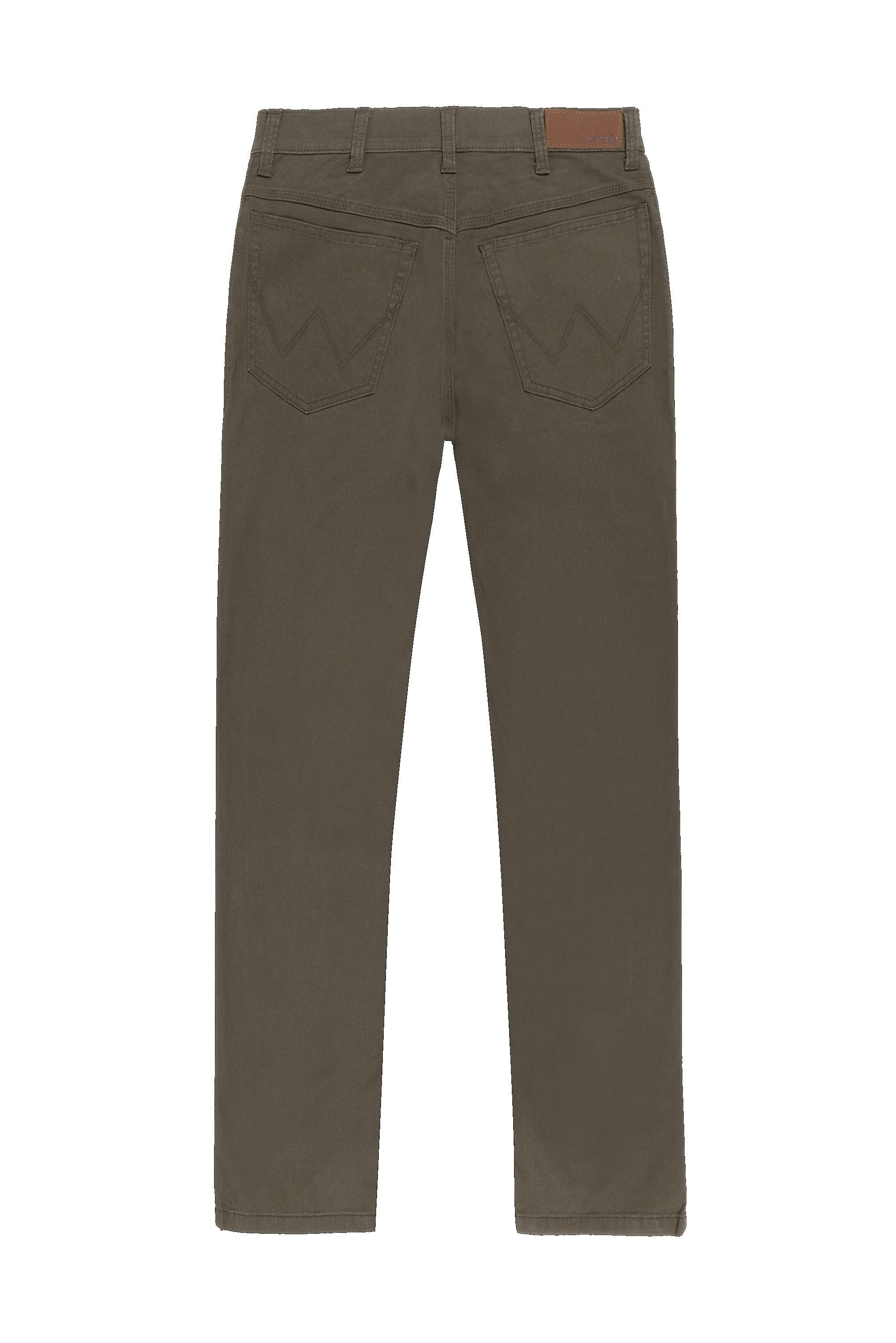 Pantalon droit moyen stretch Frontier Olive Wrangler