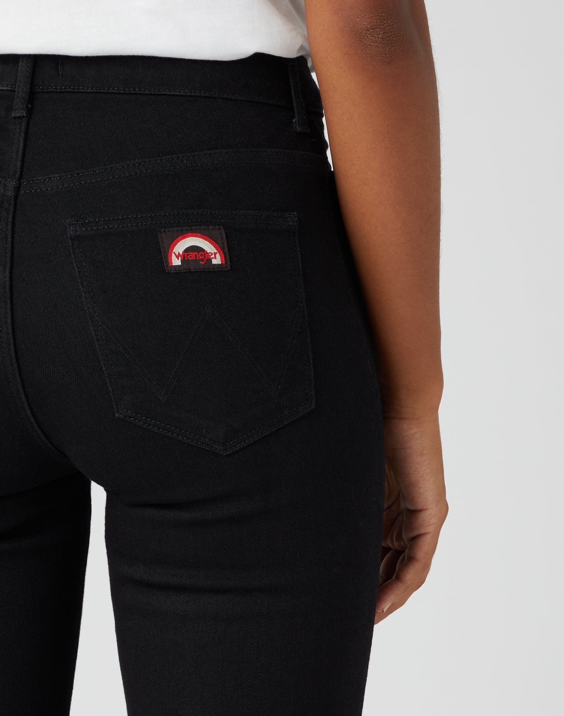 Flare en jean rétro noir Wrangler