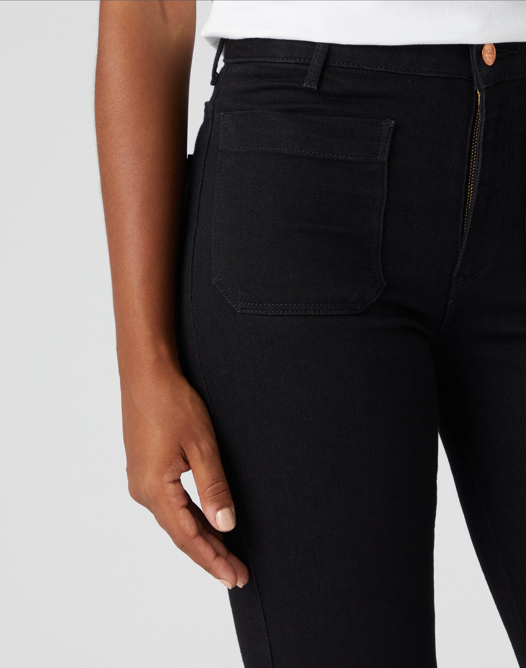 Flare en jean rétro noir Wrangler