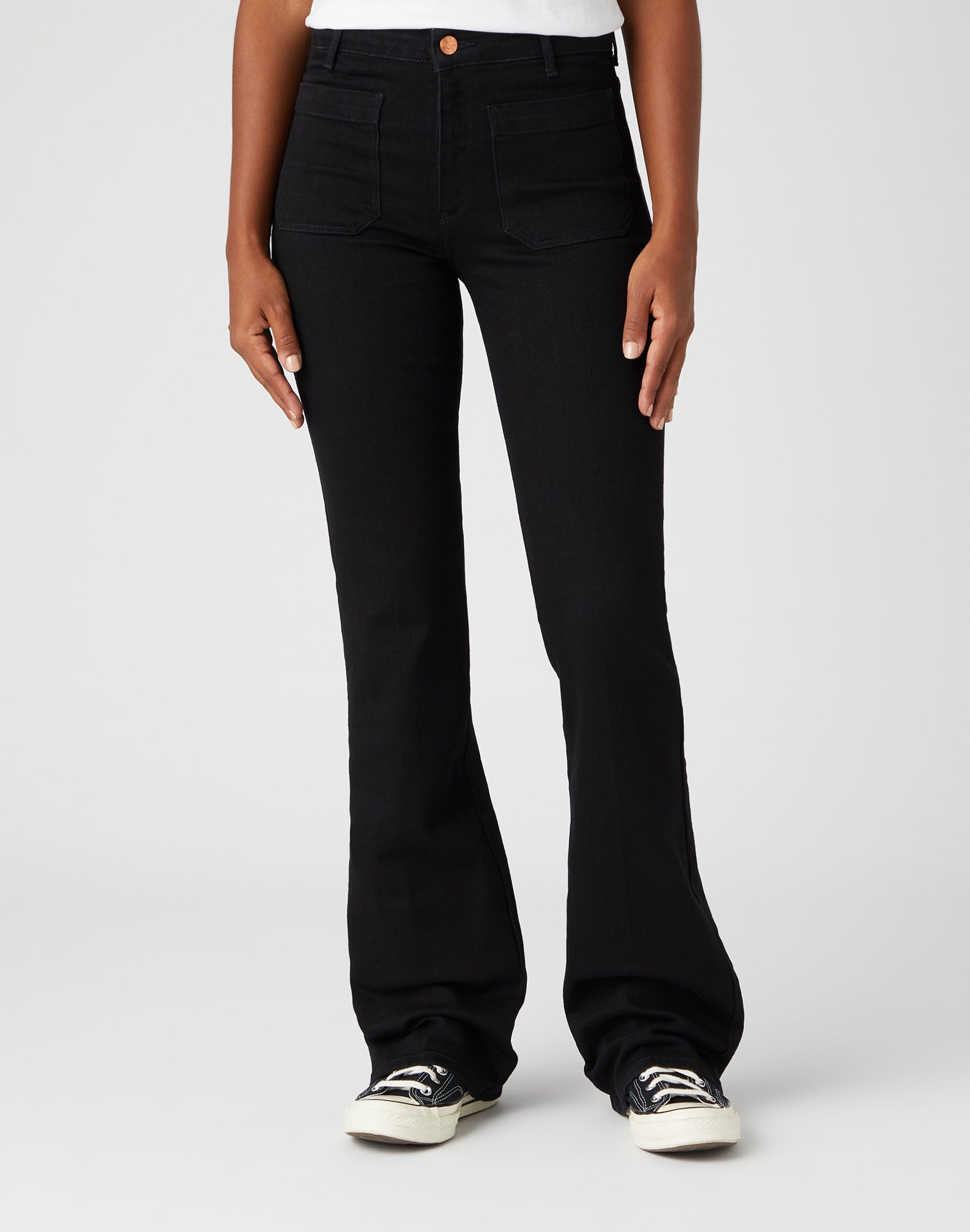 Flare en jean rétro noir Wrangler