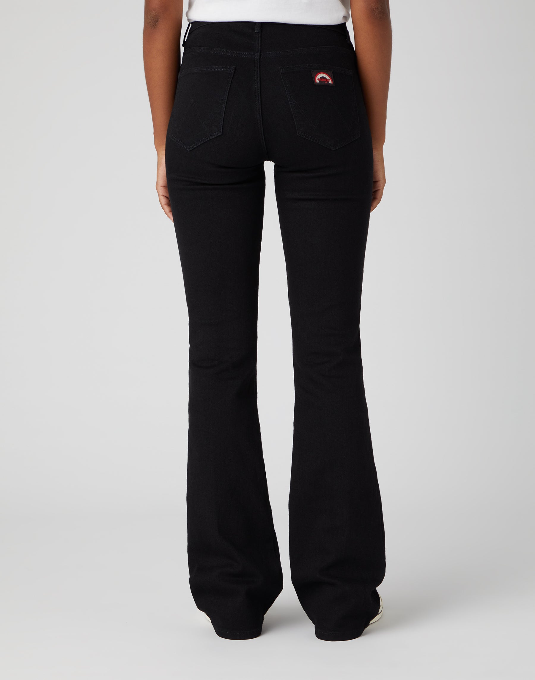 Flare en jean rétro noir Wrangler