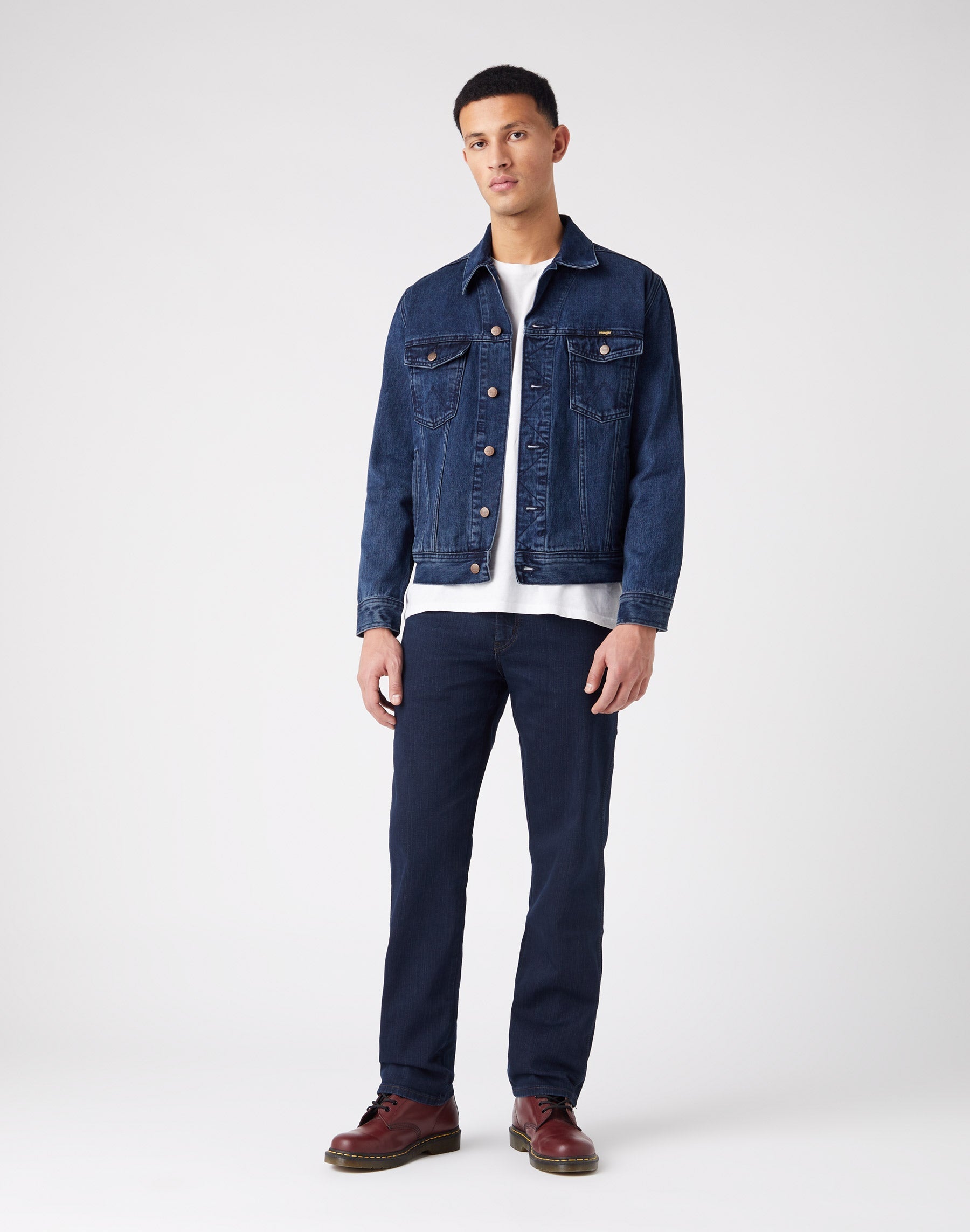 Authentic Jacket in Coalblue Stone Vestes Wrangler