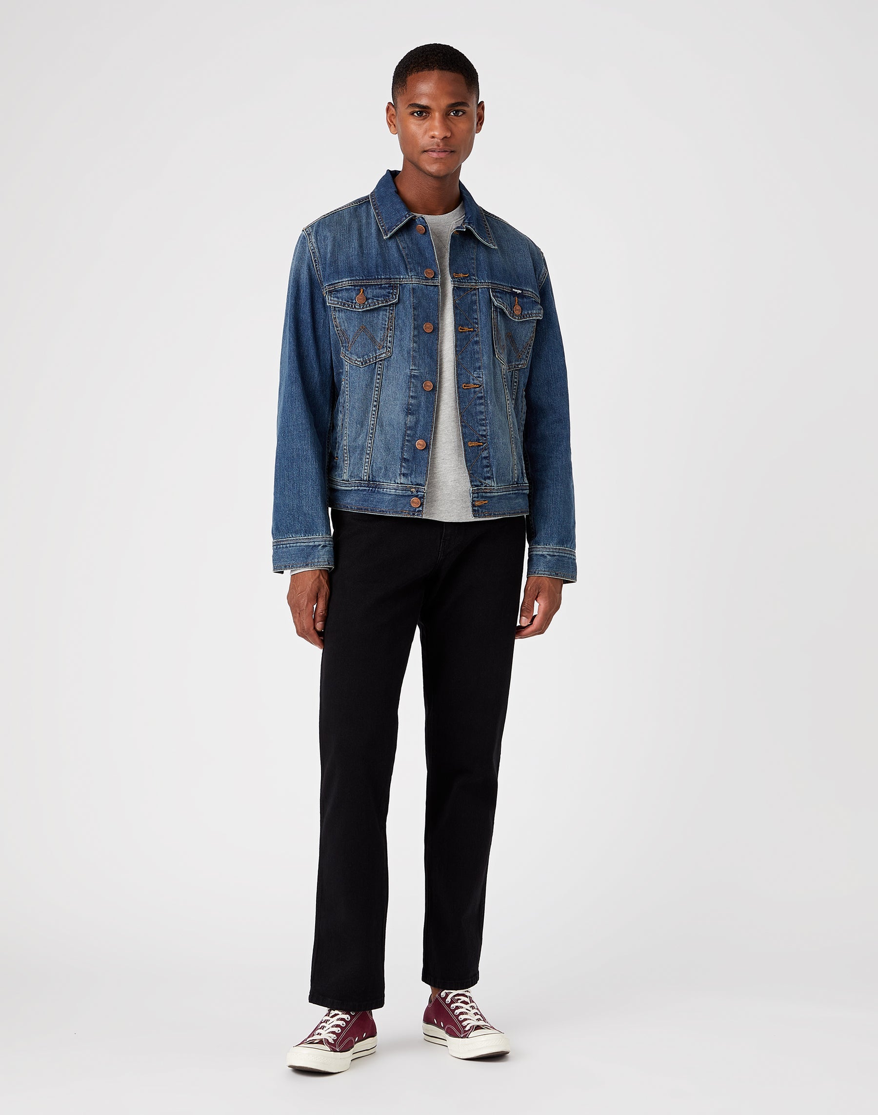 Veste Classic in Mid Stone Vestes Wrangler