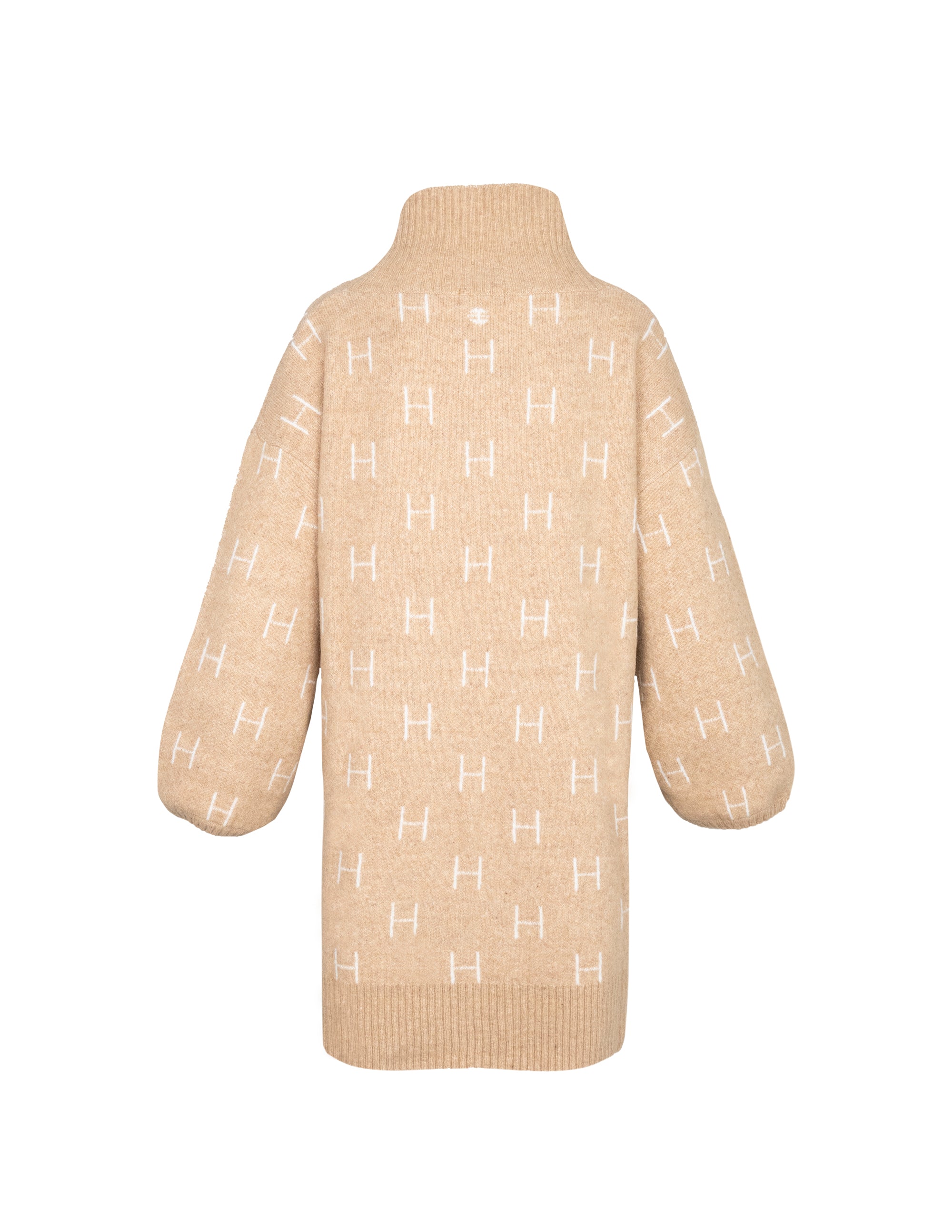 FAM Sweater Long in Light Beige Pull Hést   