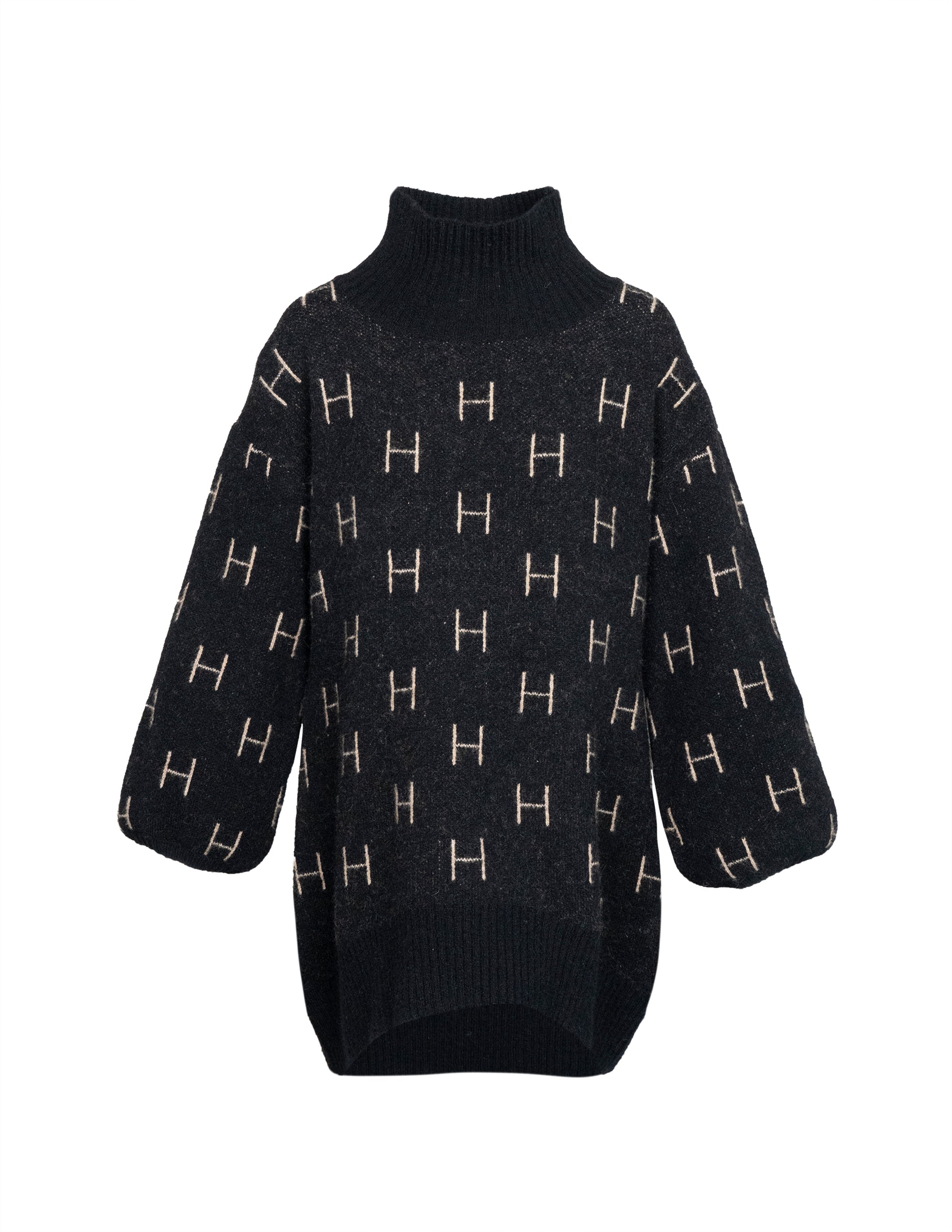 FAM Sweater Long in Black Pull Hést   